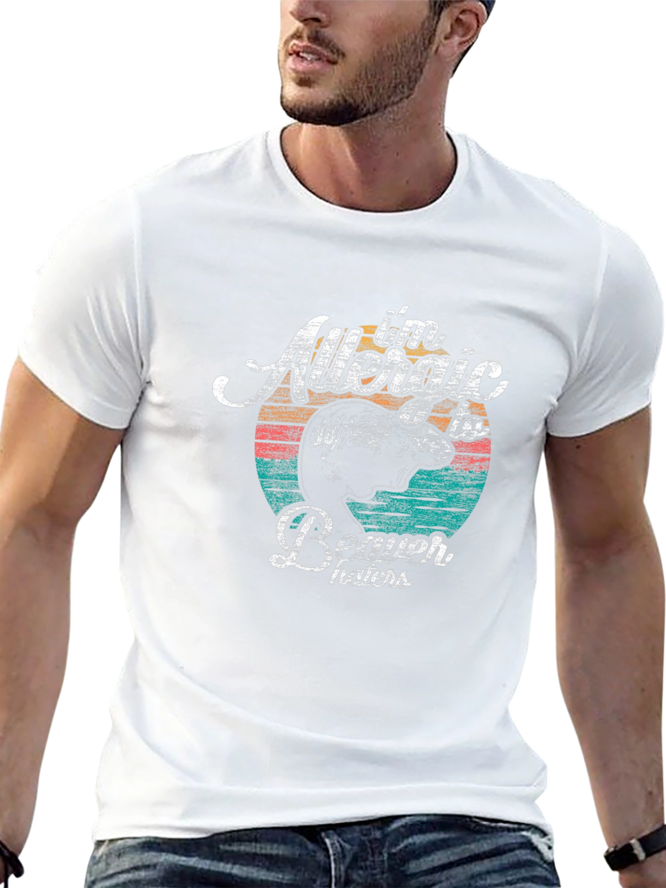Allergic To Beaver Haters Graphic T-Shirt