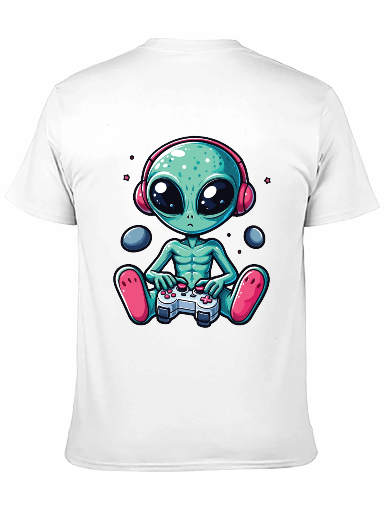 Gamer Alien Graphic Tee - Sci-Fi Comfort