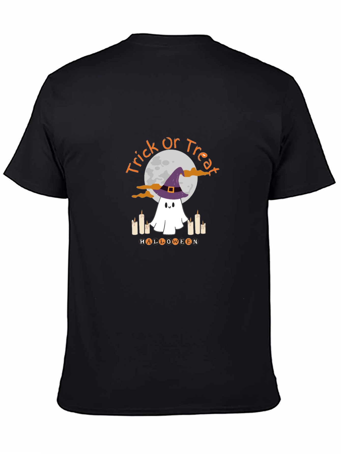 Halloween Ghost T-Shirt - Trick or Treat Design