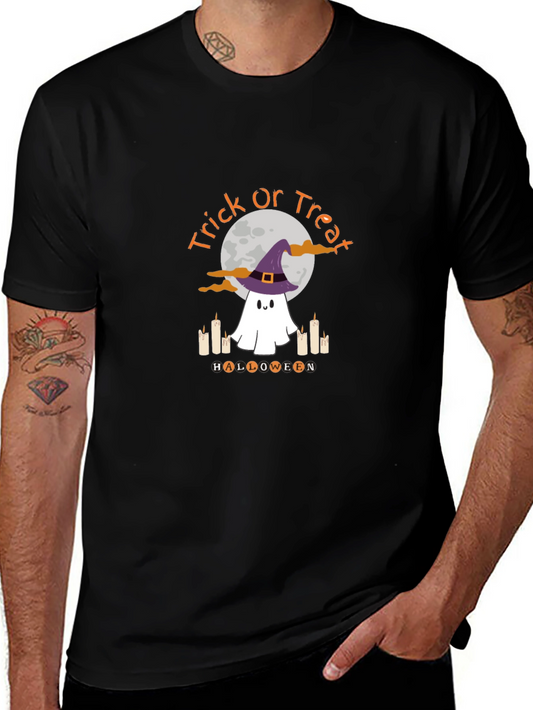 Halloween Ghost T-Shirt - Trick or Treat Design