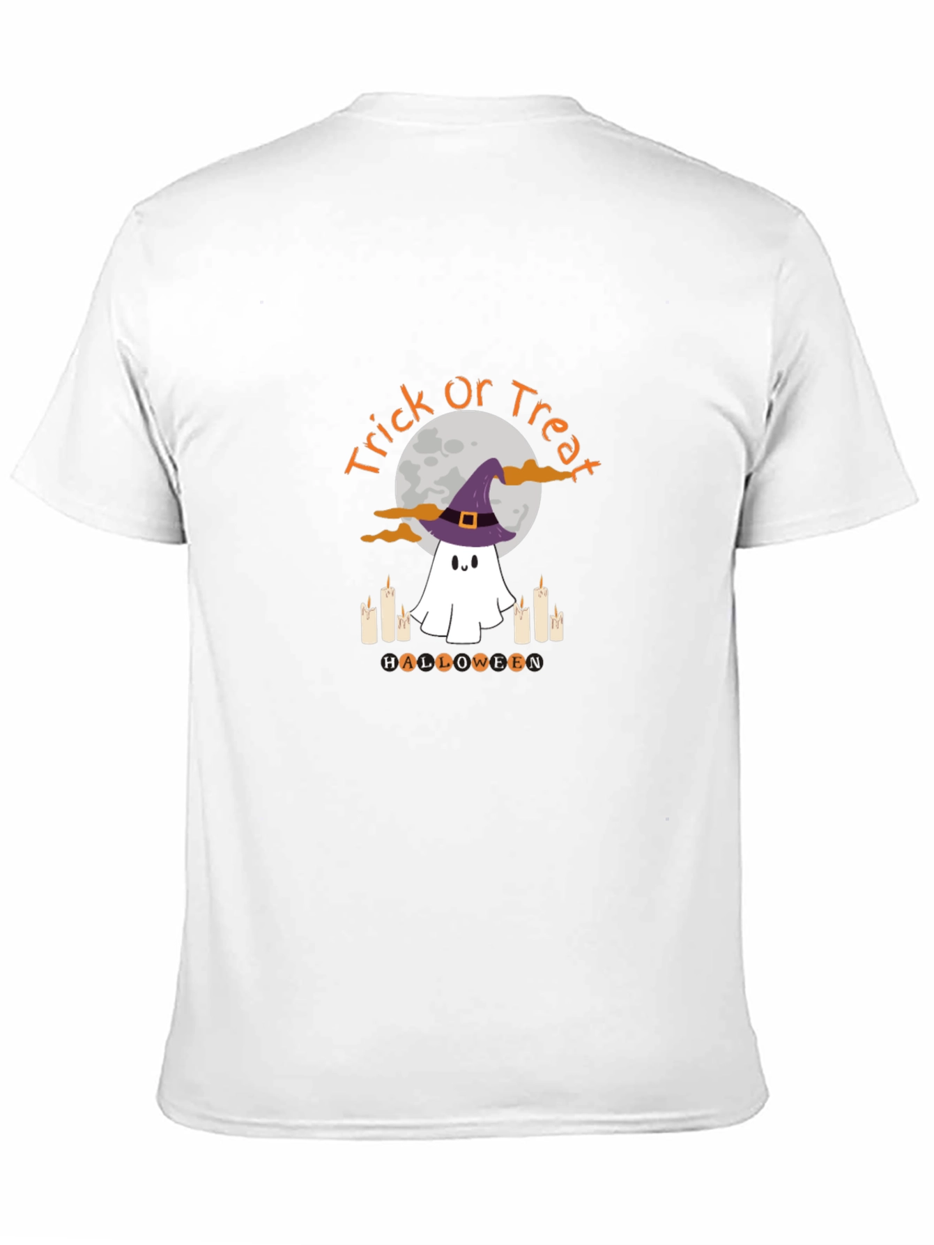 Halloween Ghost T-Shirt - Trick or Treat Design