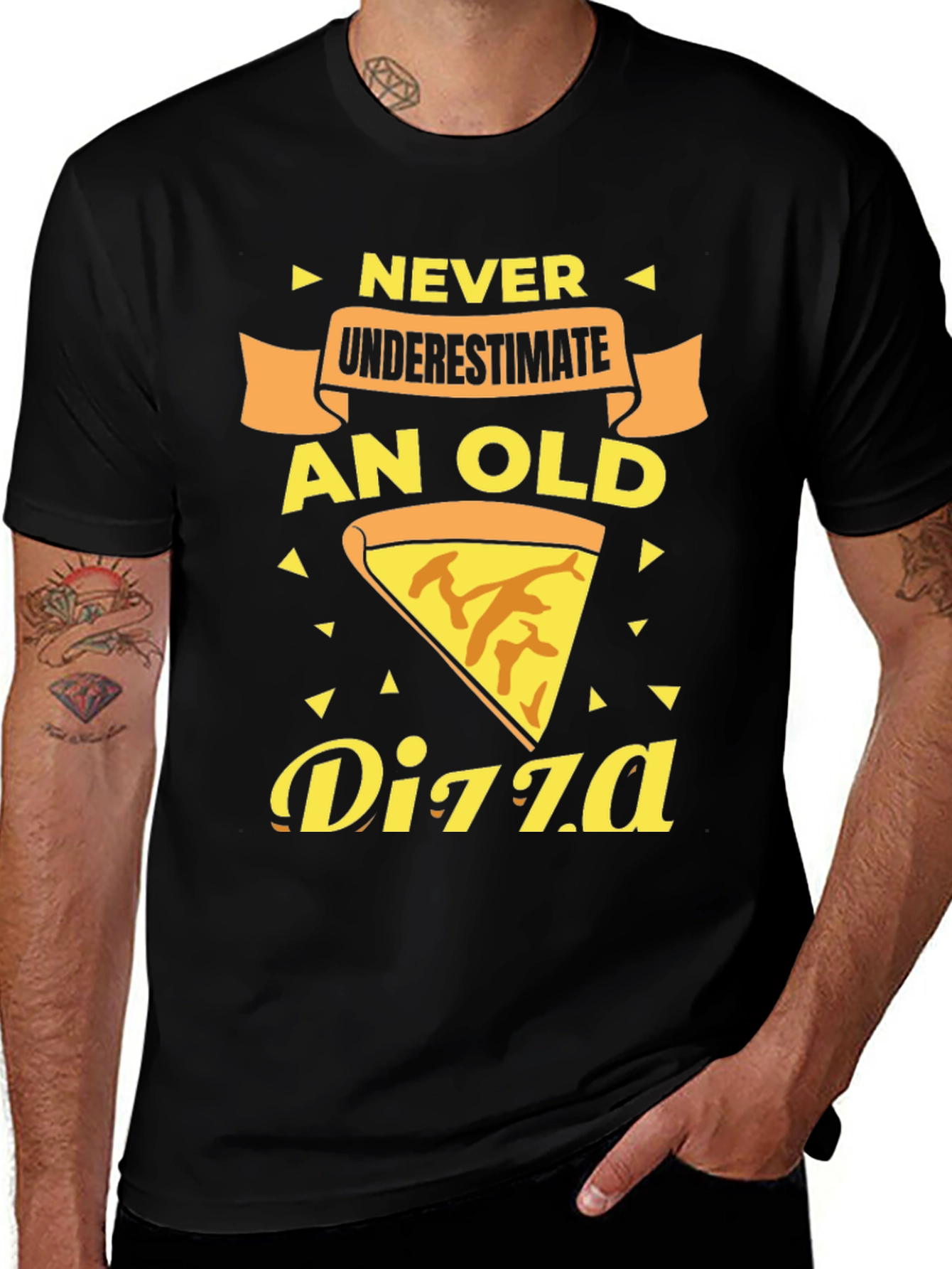 Never Underestimate an Old Pizza T-Shirt