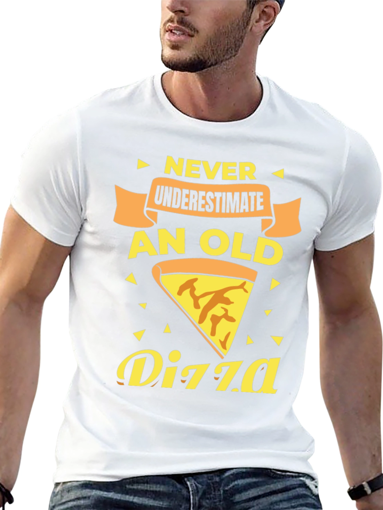 Never Underestimate an Old Pizza T-Shirt