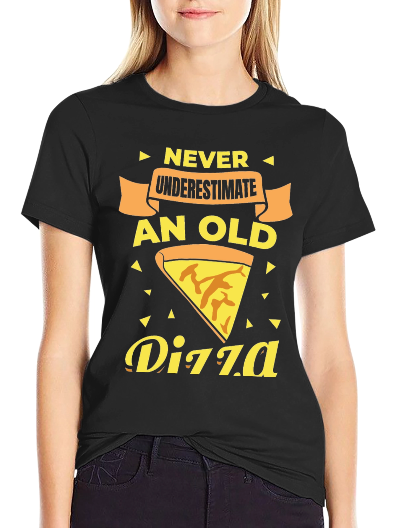 Never Underestimate an Old Pizza T-Shirt