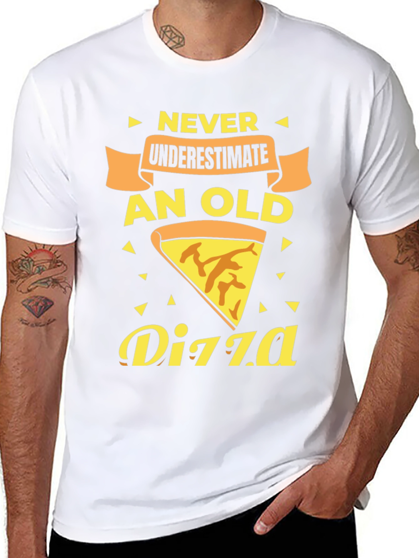Never Underestimate an Old Pizza T-Shirt
