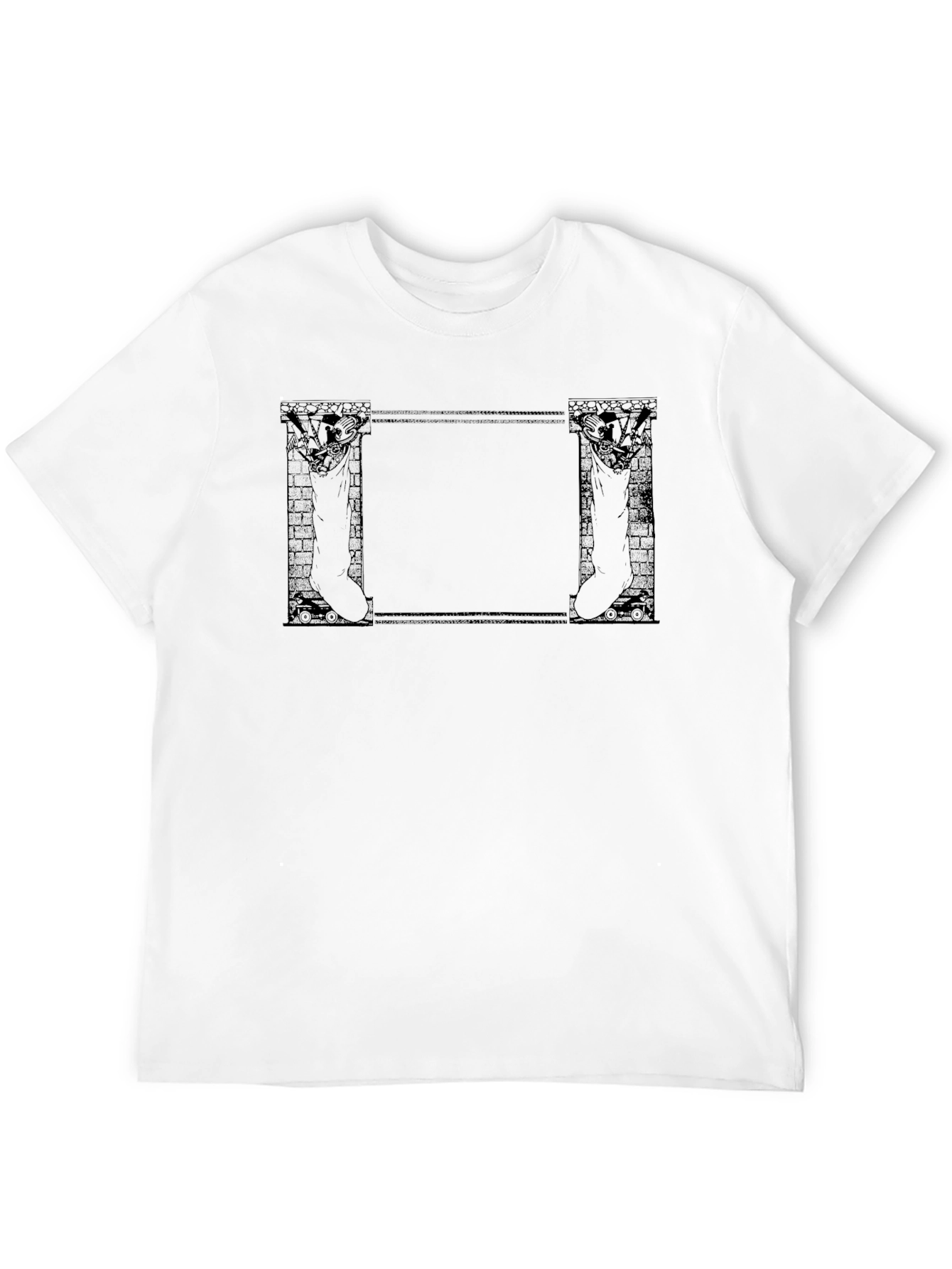 Festive Christmas Stocking Frame T-Shirt