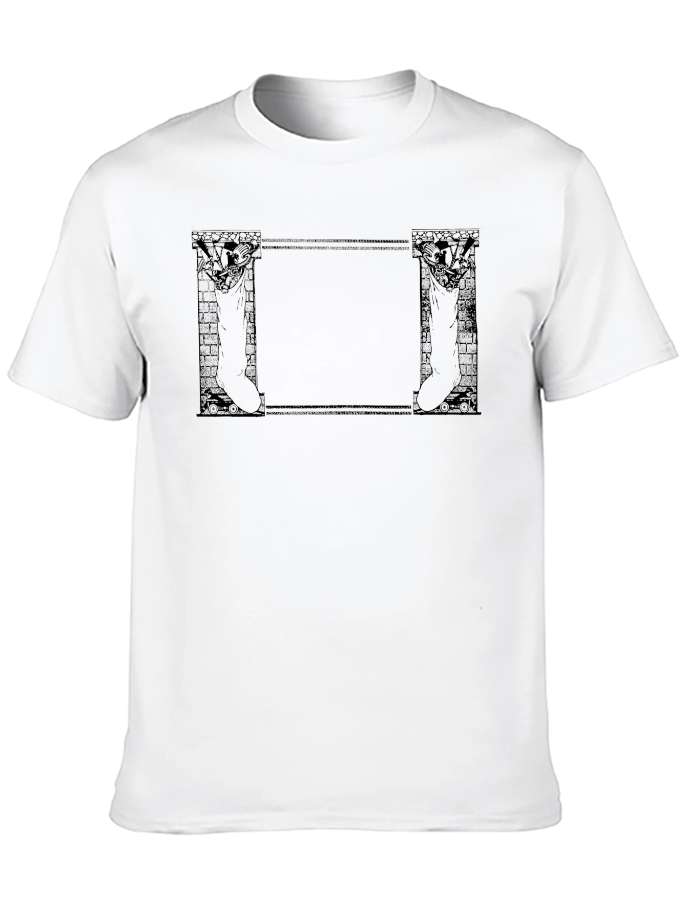 Festive Christmas Stocking Frame T-Shirt