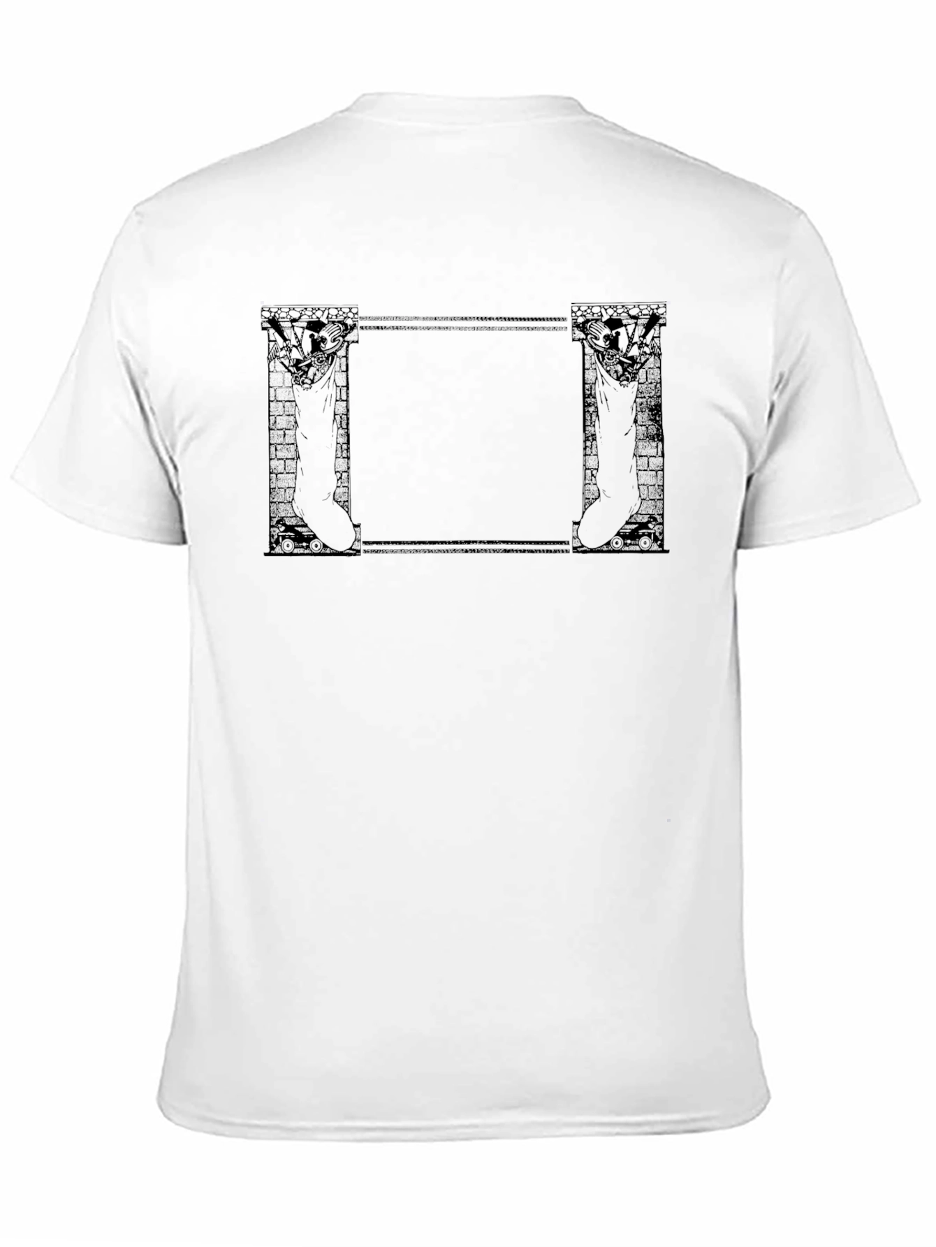 Festive Christmas Stocking Frame T-Shirt
