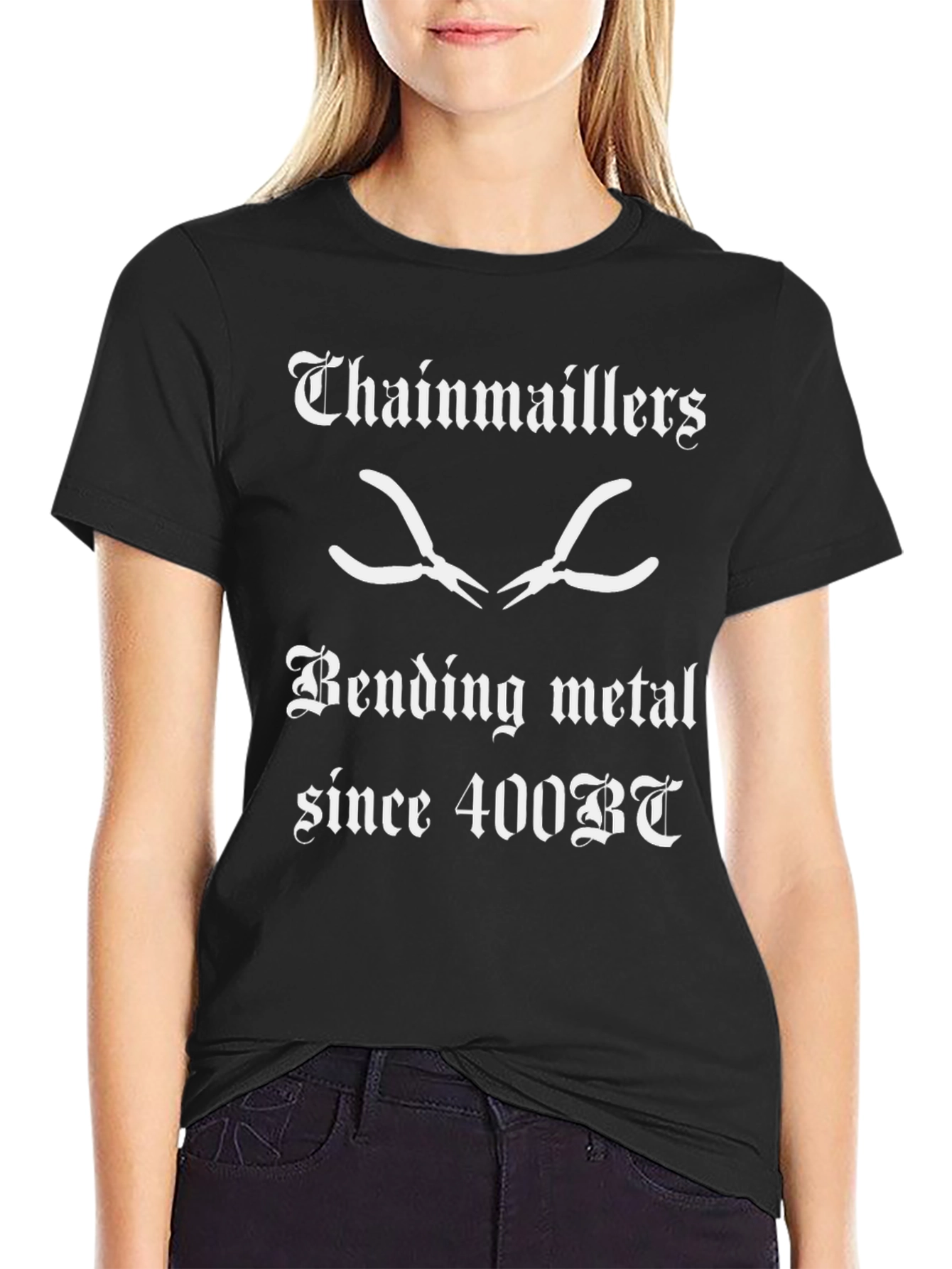 Chainmailers Bending Metal Tee - Black