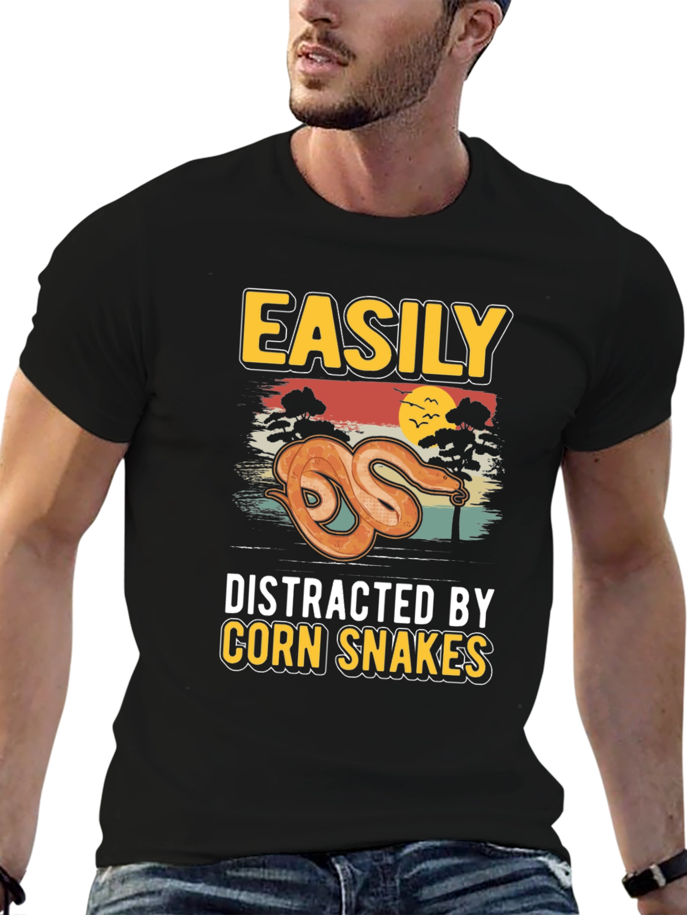 Easily Distracted by Corn Snakes T-Shirt