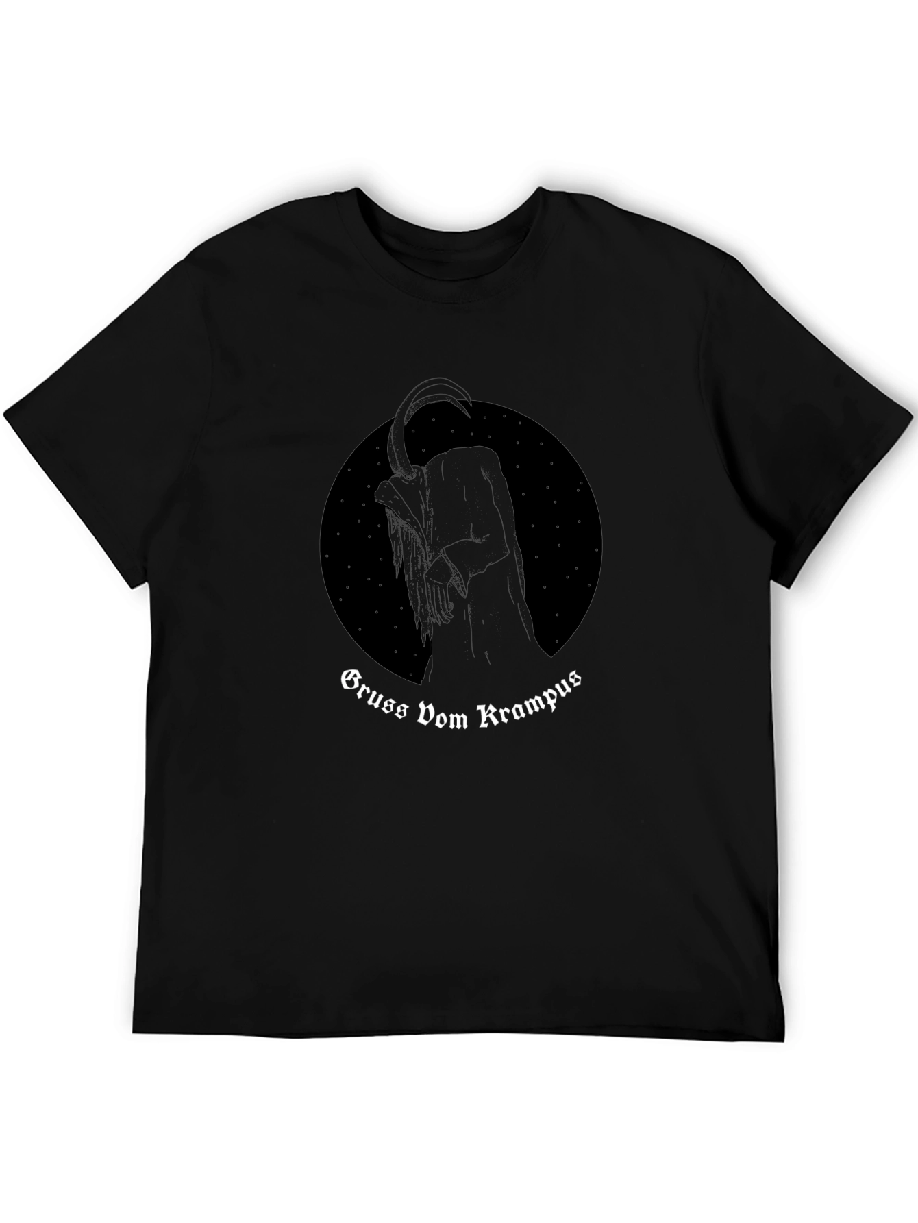 Gruss Vom Krampus Graphic Tee - Black T-Shirt