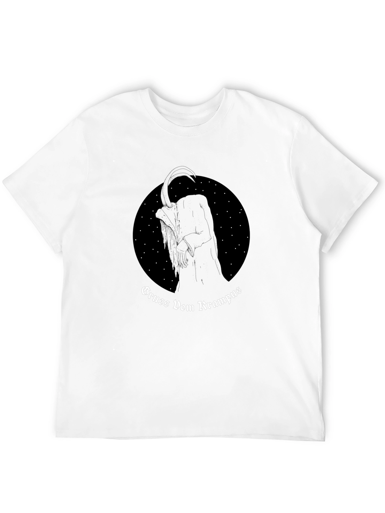 Gruss Vom Krampus Graphic Tee - Black T-Shirt