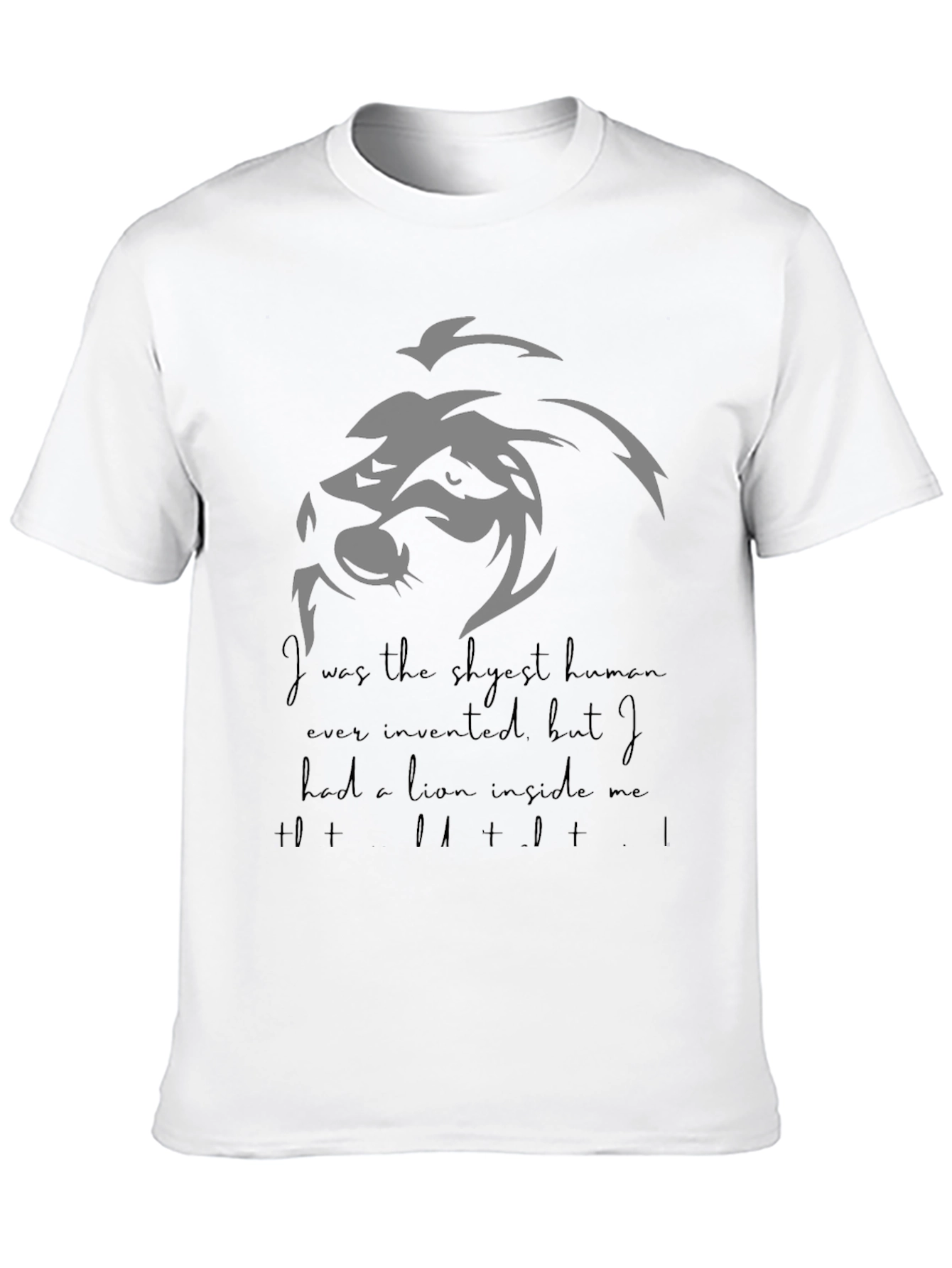 Lion Inside Graphic T-Shirt - Mens Crew Neck