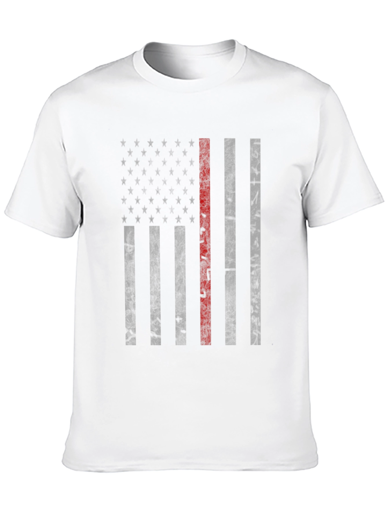 Thin Red Line American Flag Graphic Tee - Mens