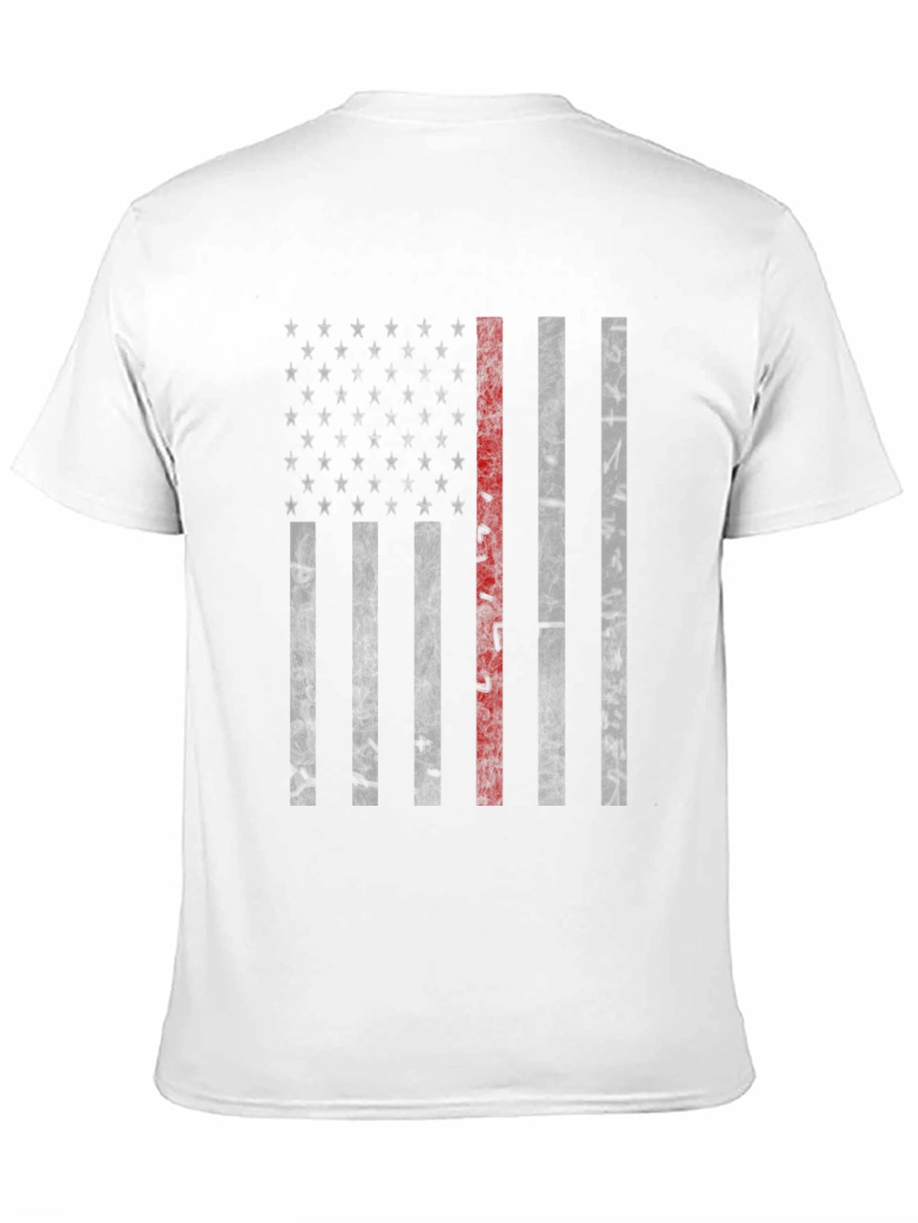 Thin Red Line American Flag Graphic Tee - Mens