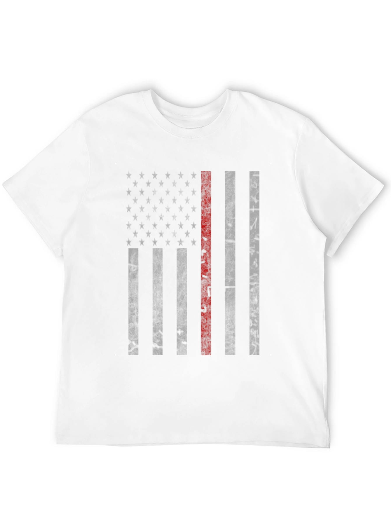 Thin Red Line American Flag Graphic Tee - Mens