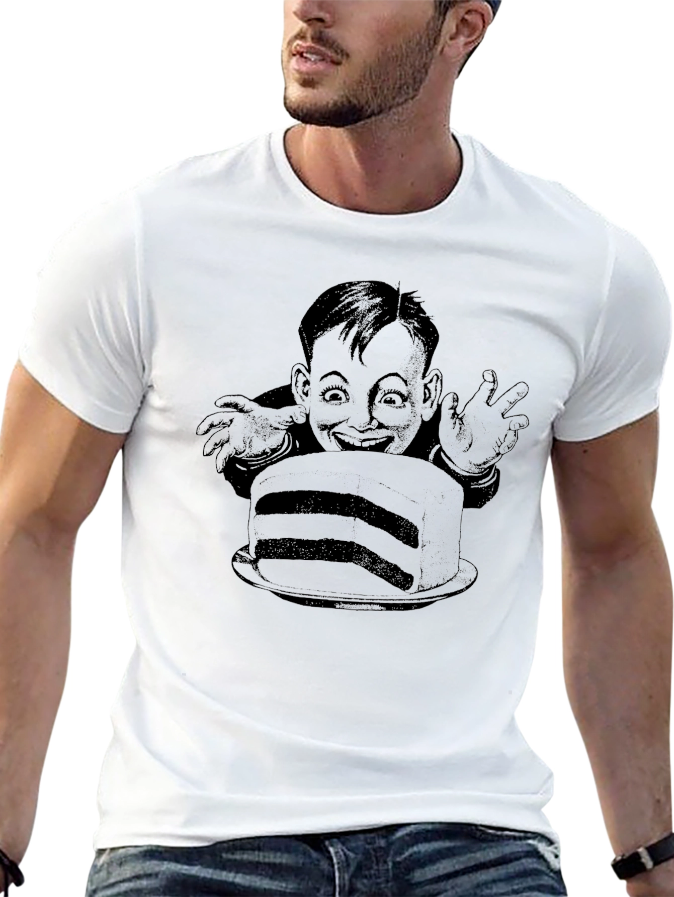 Creepy Cake Lover T-Shirt - Dark Humor Tee
