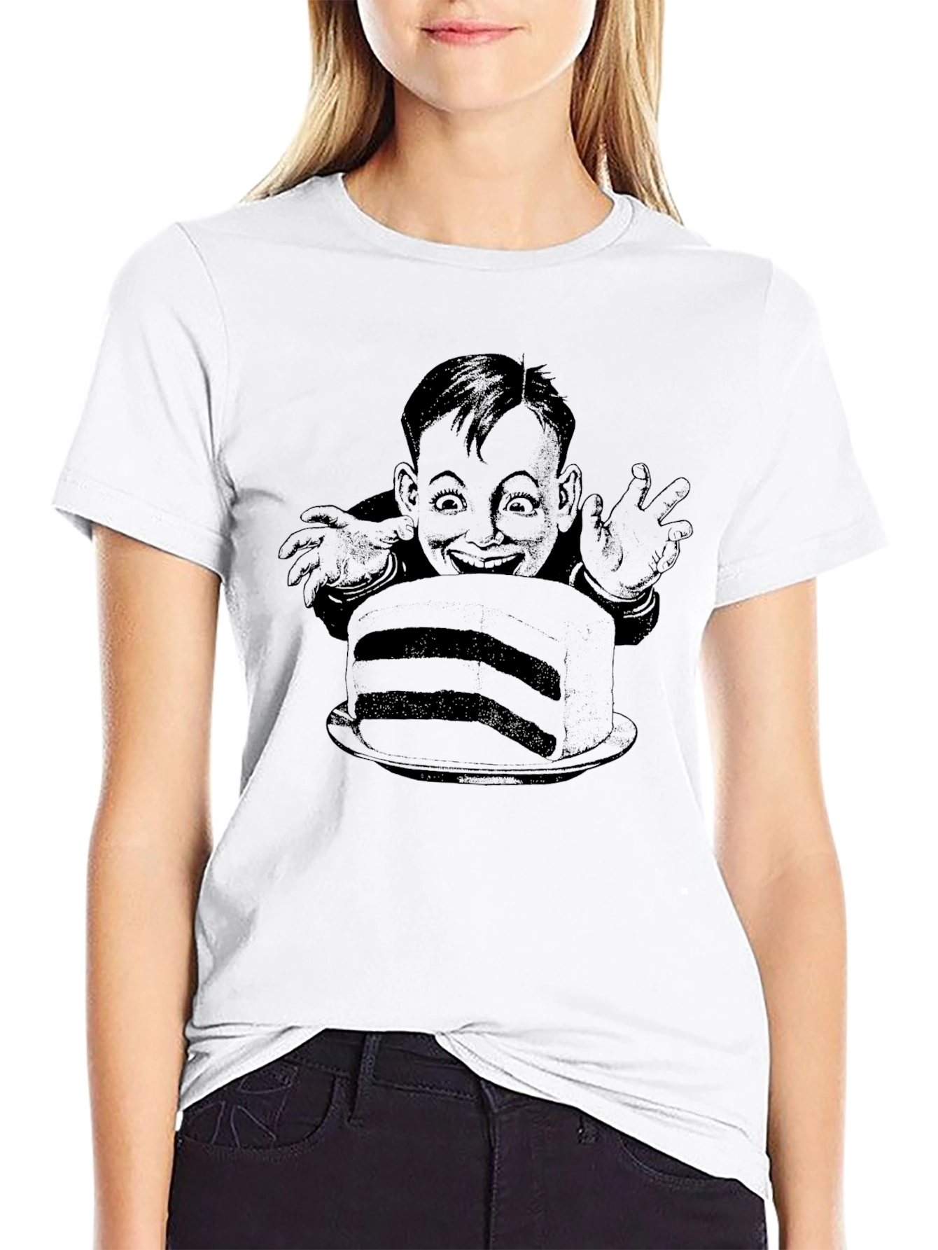 Creepy Cake Lover T-Shirt - Dark Humor Tee