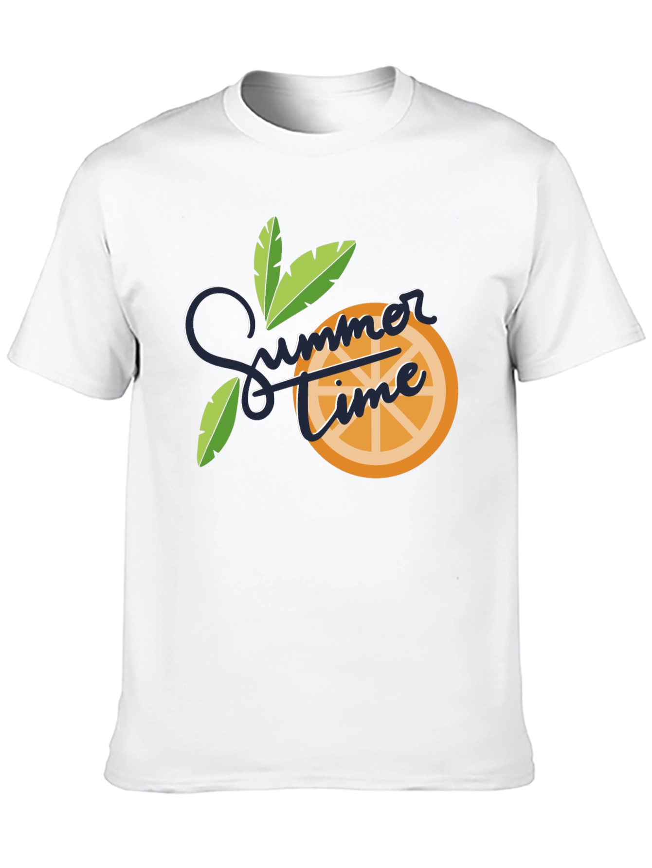 Summer Time Graphic Tee - Black Cotton Blend