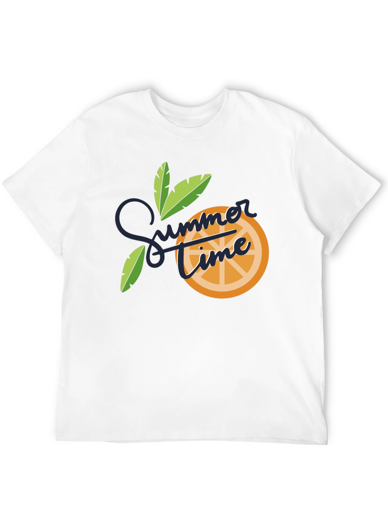 Summer Time Graphic Tee - Black Cotton Blend