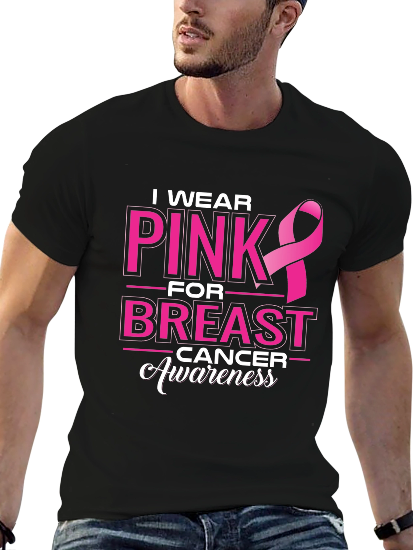 Pink Ribbon Breast Cancer Awareness T-Shirt