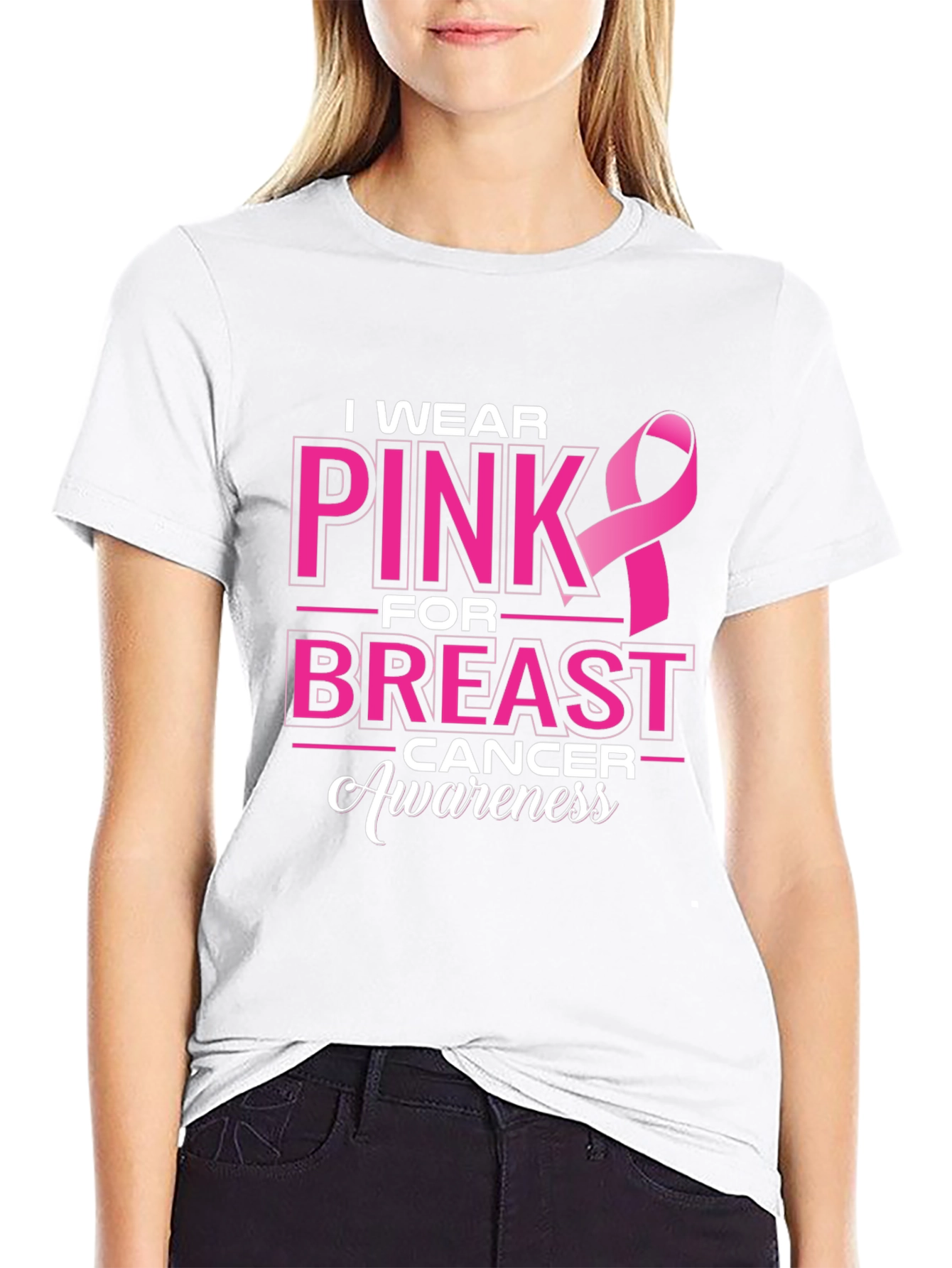 Pink Ribbon Breast Cancer Awareness T-Shirt