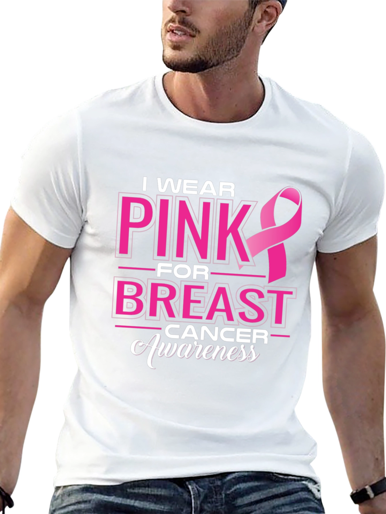 Pink Ribbon Breast Cancer Awareness T-Shirt