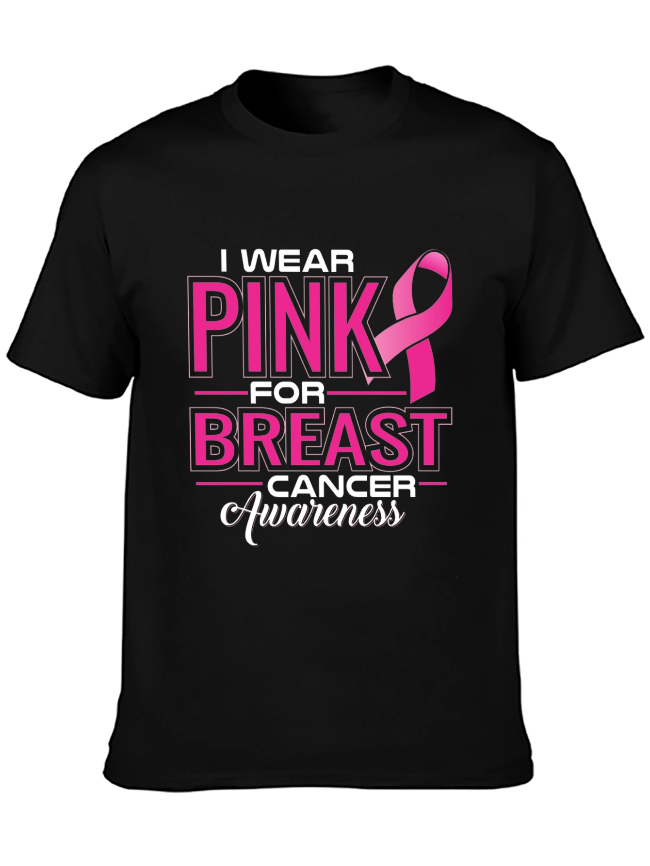 Pink Ribbon Breast Cancer Awareness T-Shirt