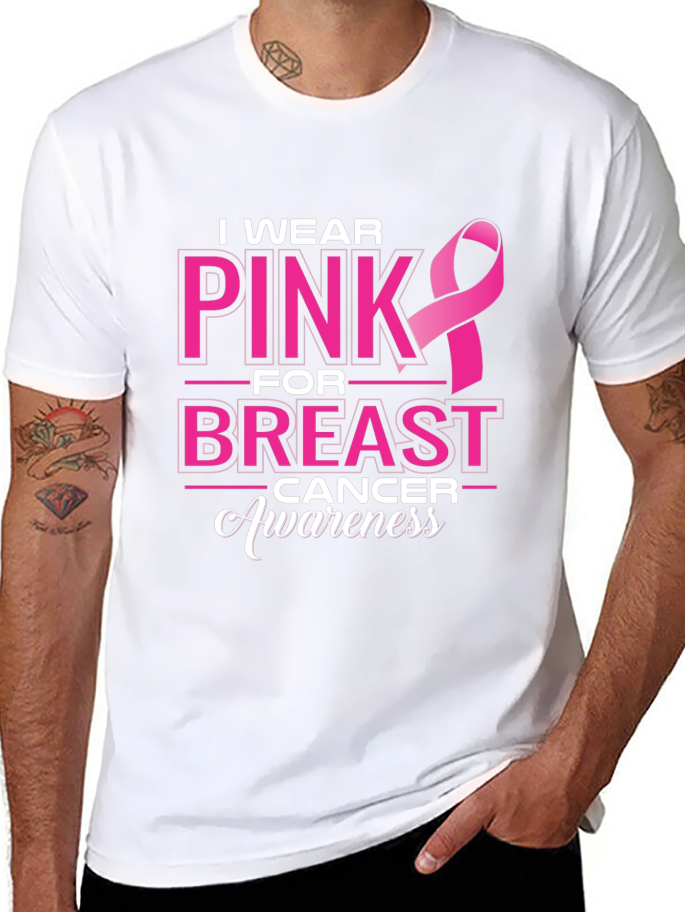 Pink Ribbon Breast Cancer Awareness T-Shirt