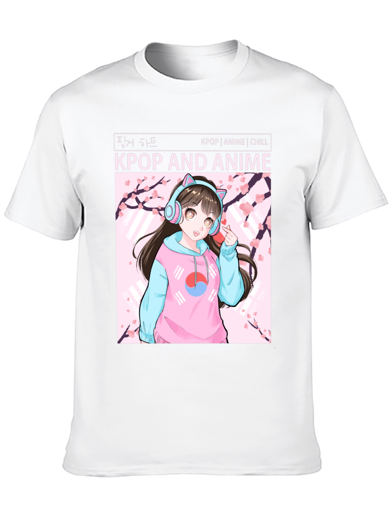 Kpop and Anime Graphic T-Shirt