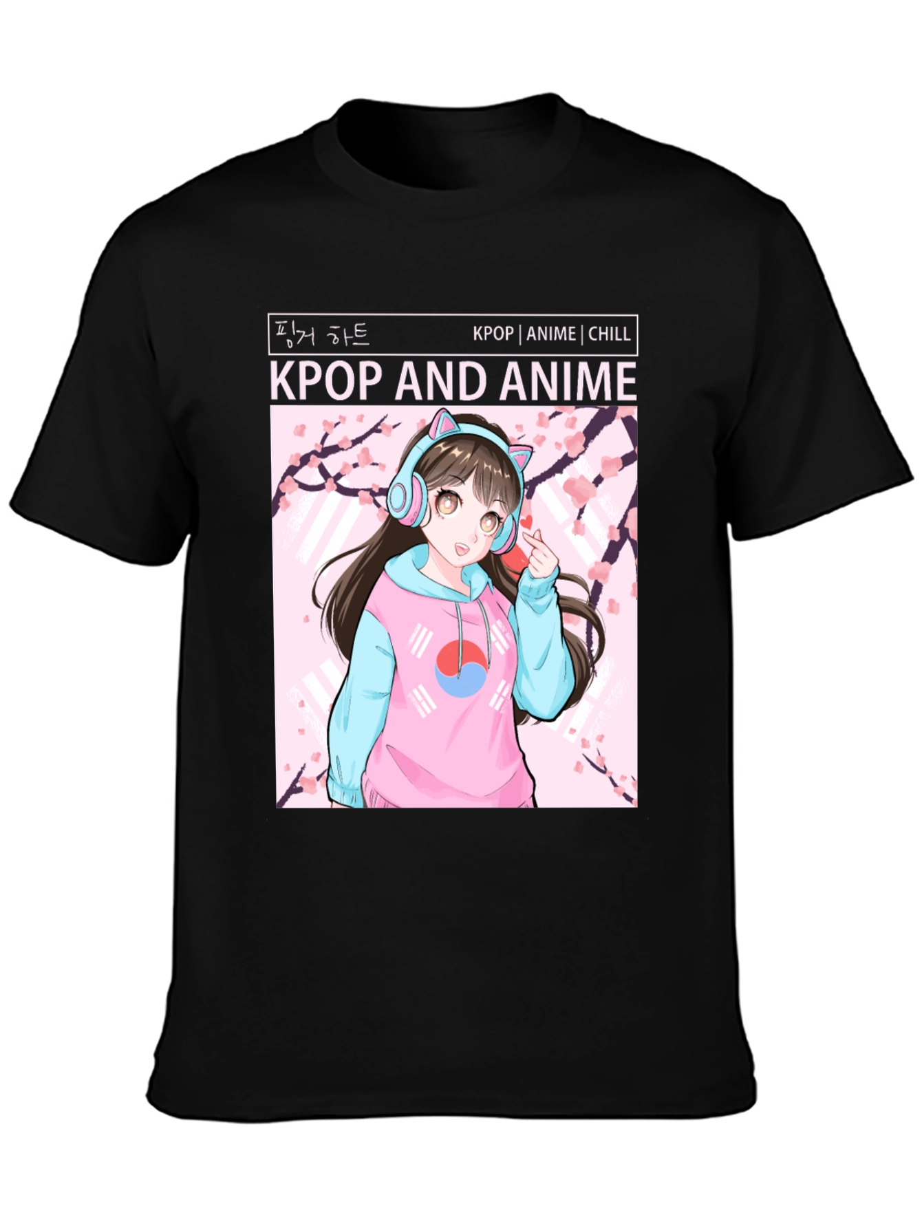 Kpop and Anime Graphic T-Shirt