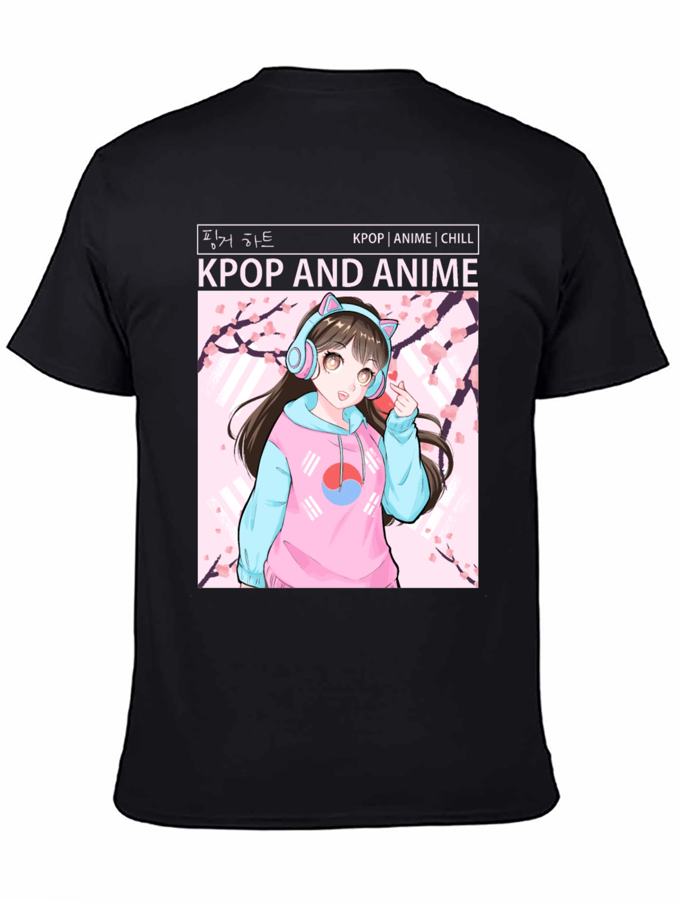 Kpop and Anime Graphic T-Shirt
