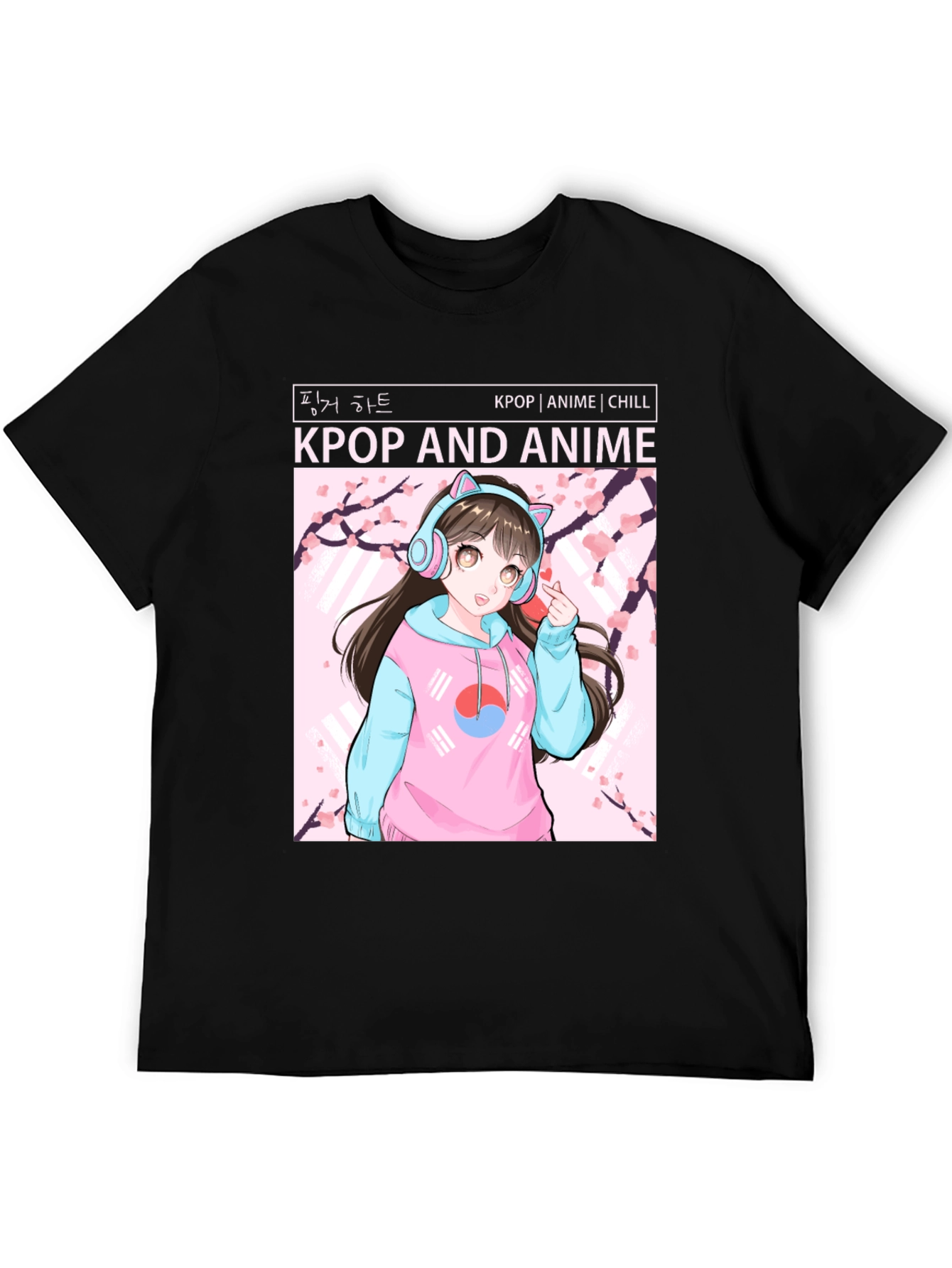 Kpop and Anime Graphic T-Shirt
