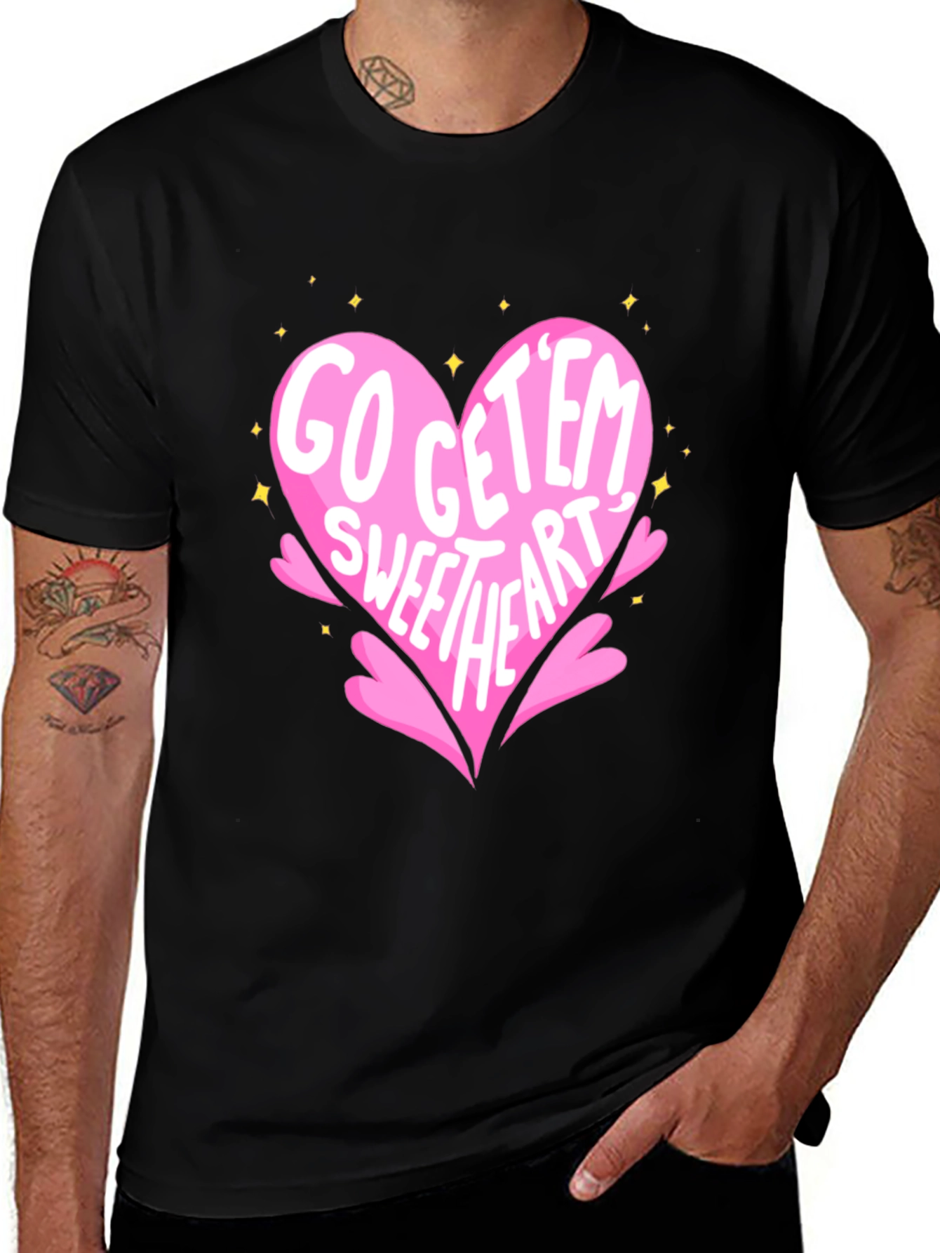 Go Get Em Sweetheart Heart Tee