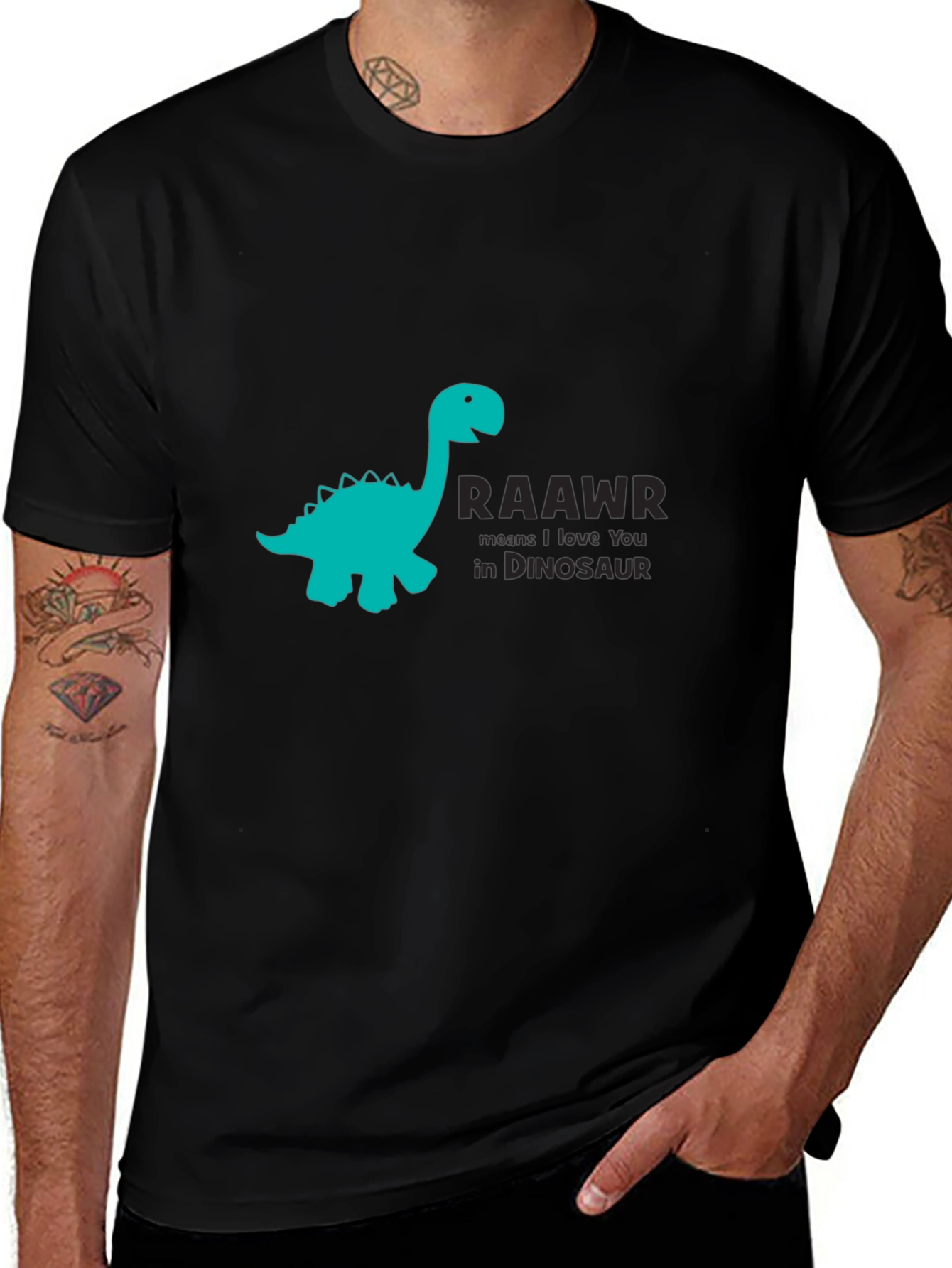 Dinosaur RAAWR Graphic Print T-Shirt