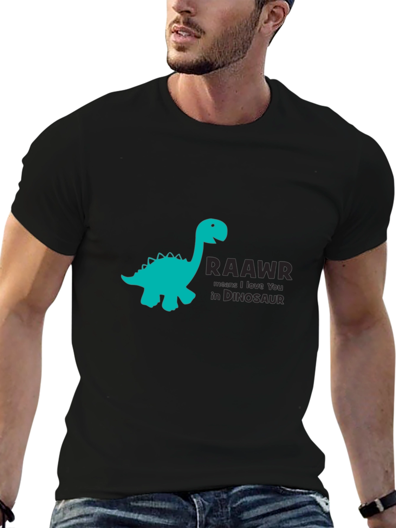 Dinosaur RAAWR Graphic Print T-Shirt
