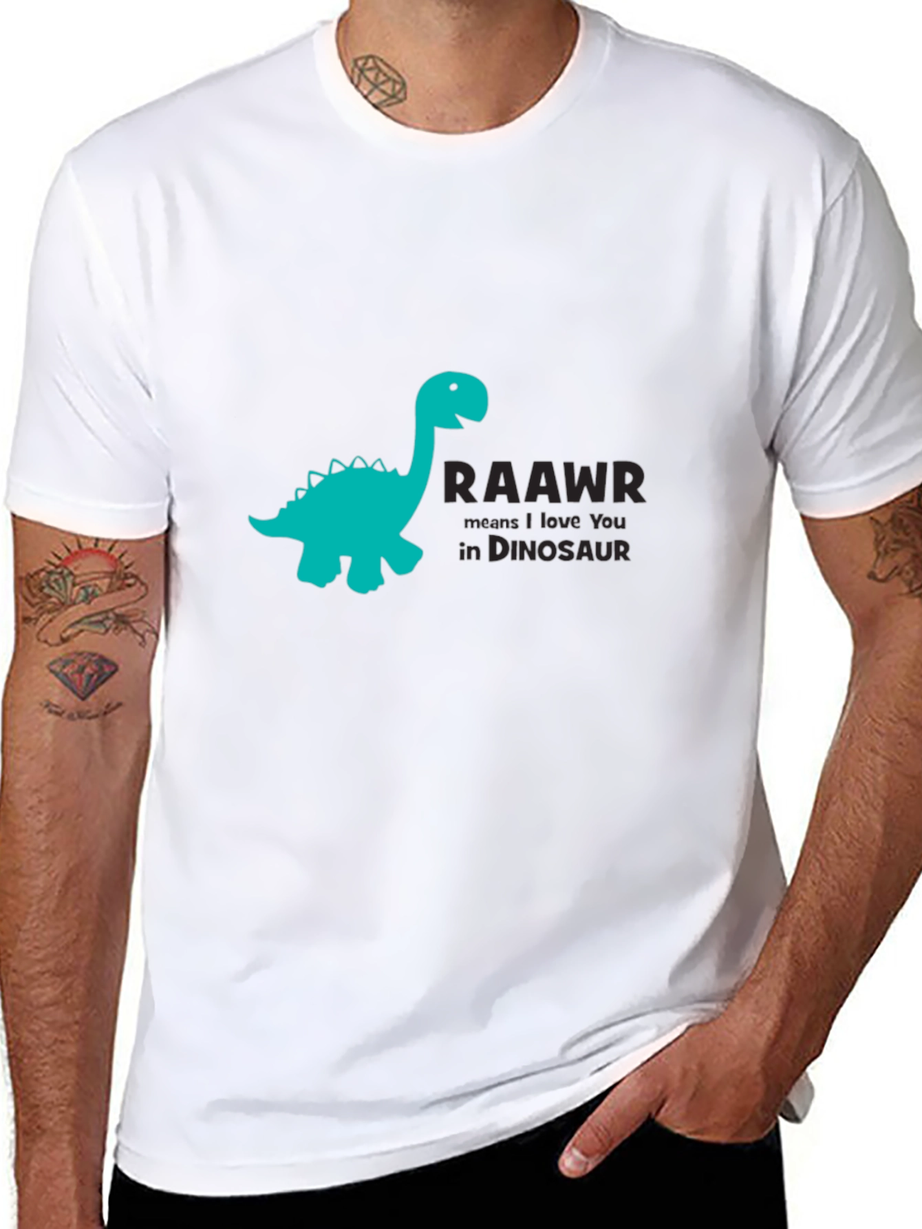 Dinosaur RAAWR Graphic Print T-Shirt