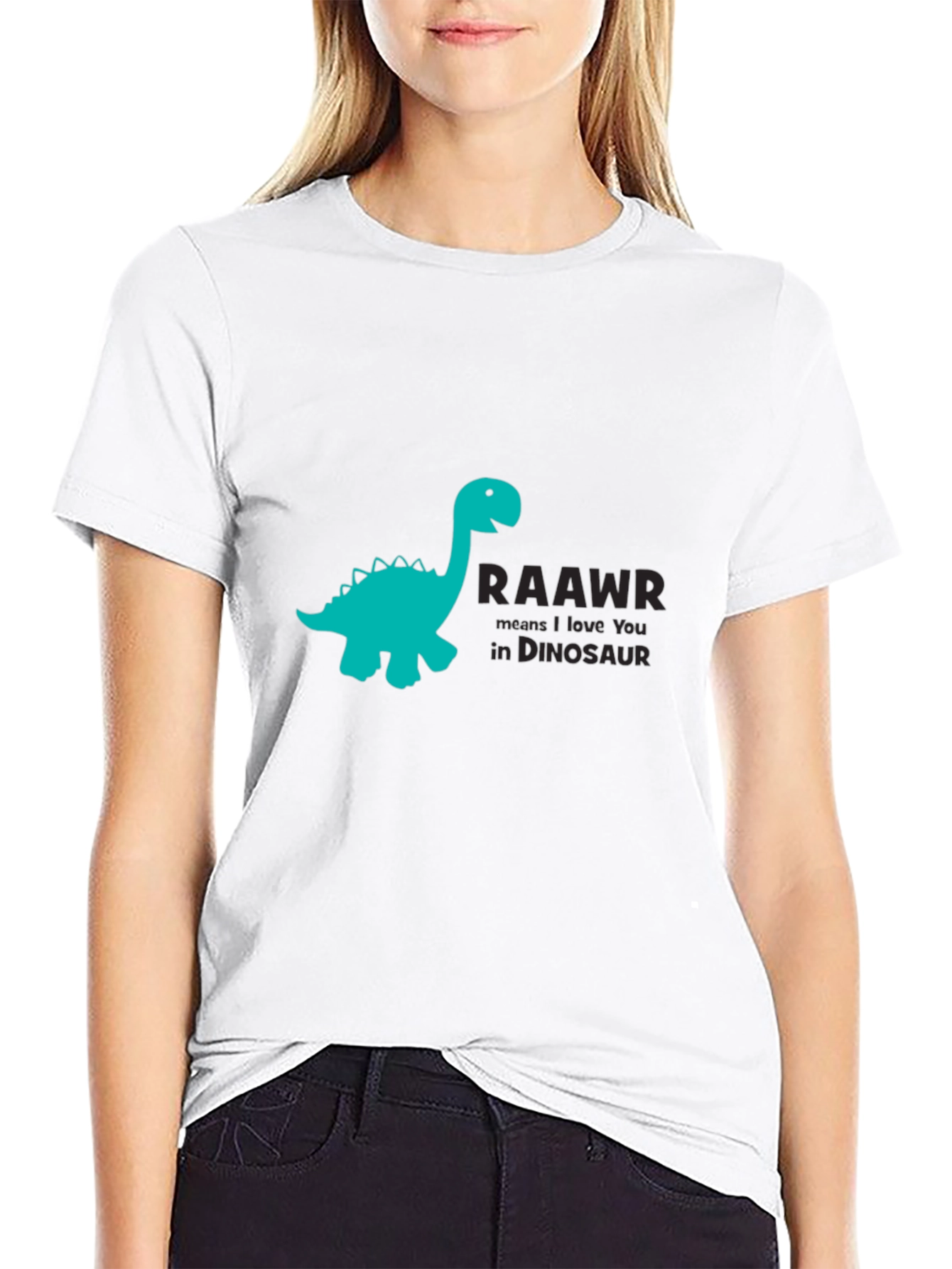 Dinosaur RAAWR Graphic Print T-Shirt