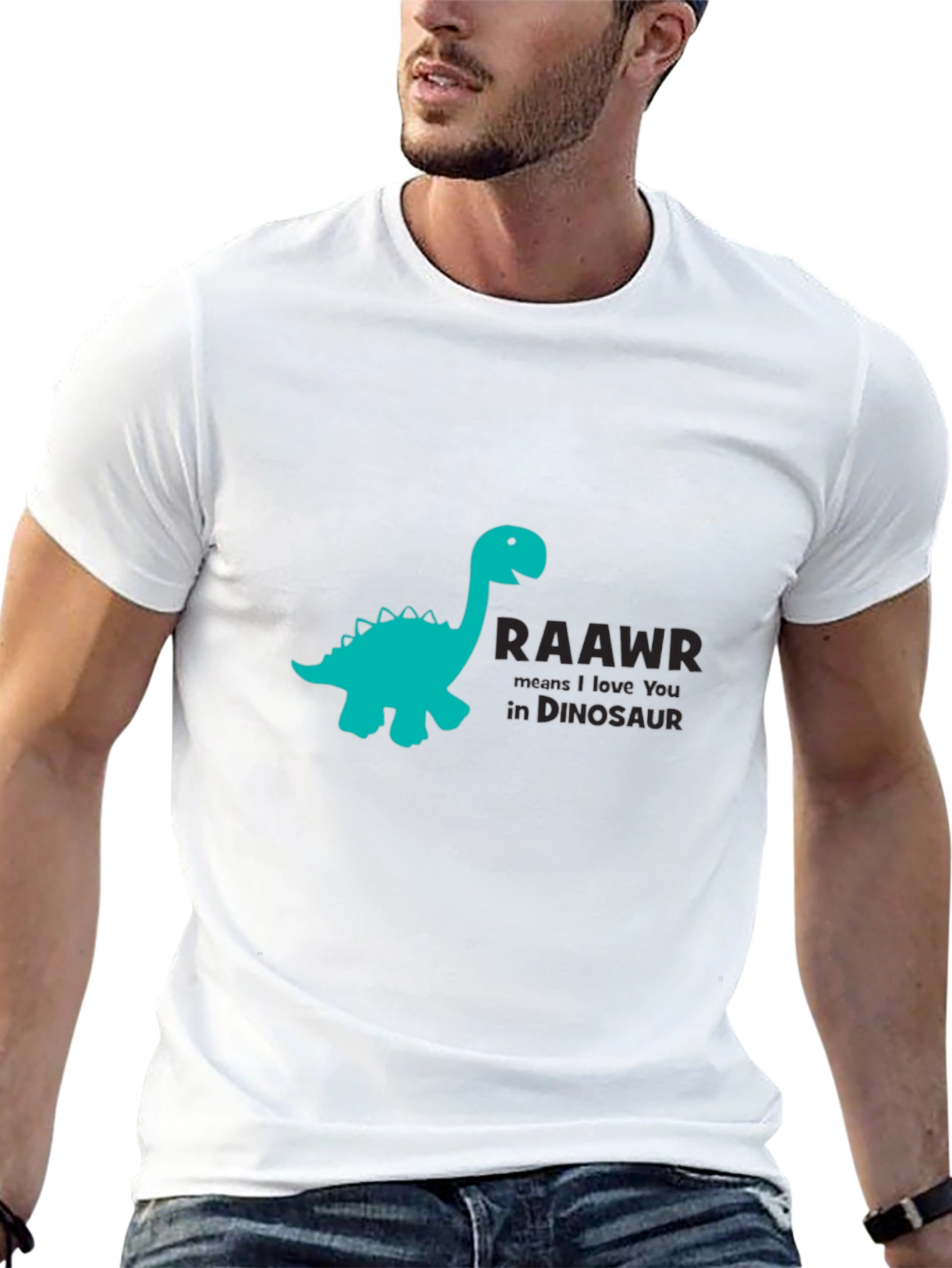 Dinosaur RAAWR Graphic Print T-Shirt