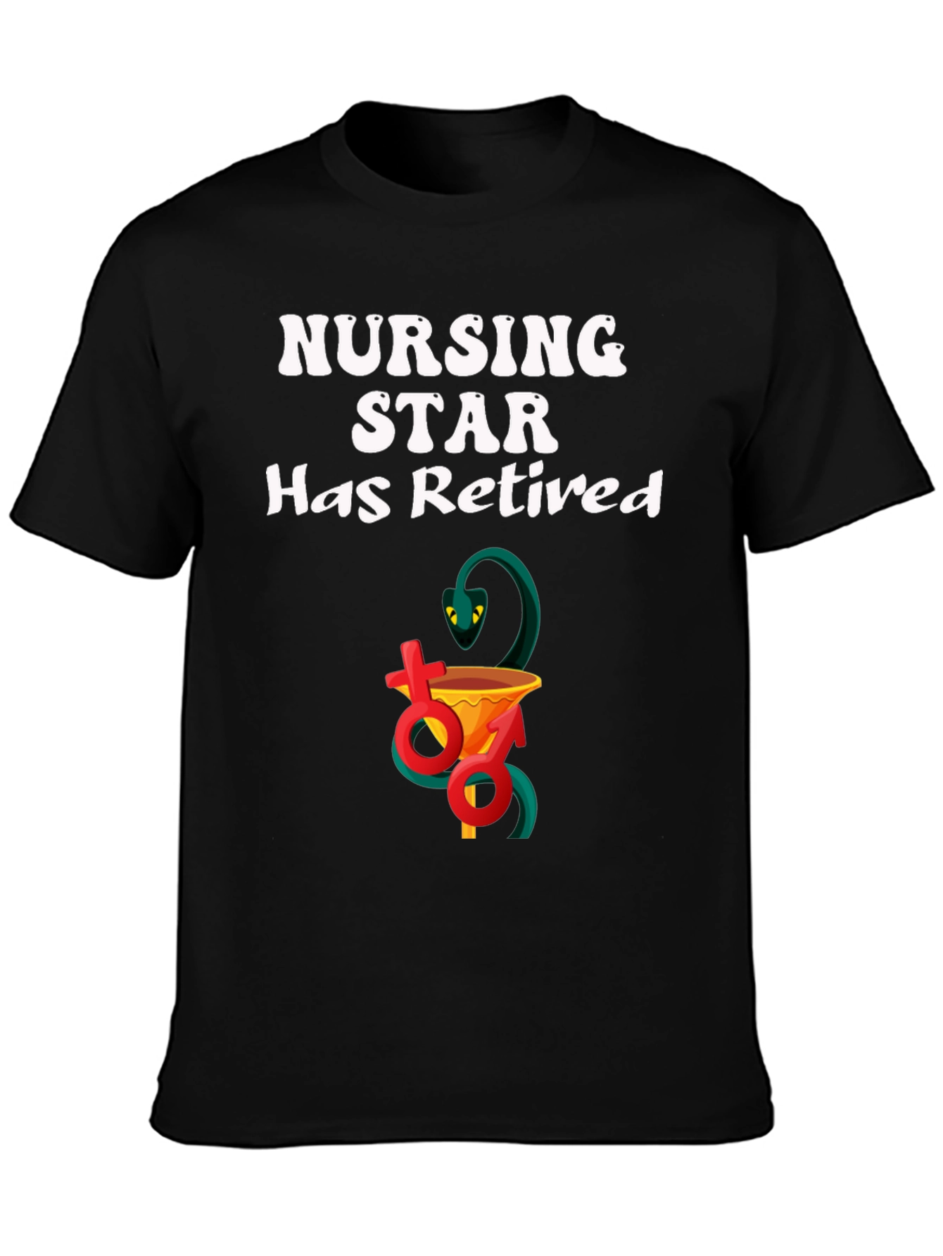 Retired Nursing Star T-Shirt