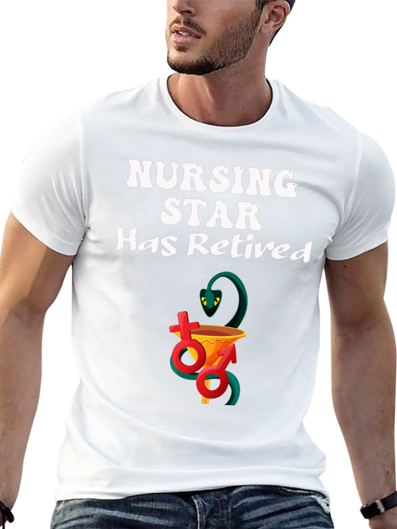 Retired Nursing Star T-Shirt