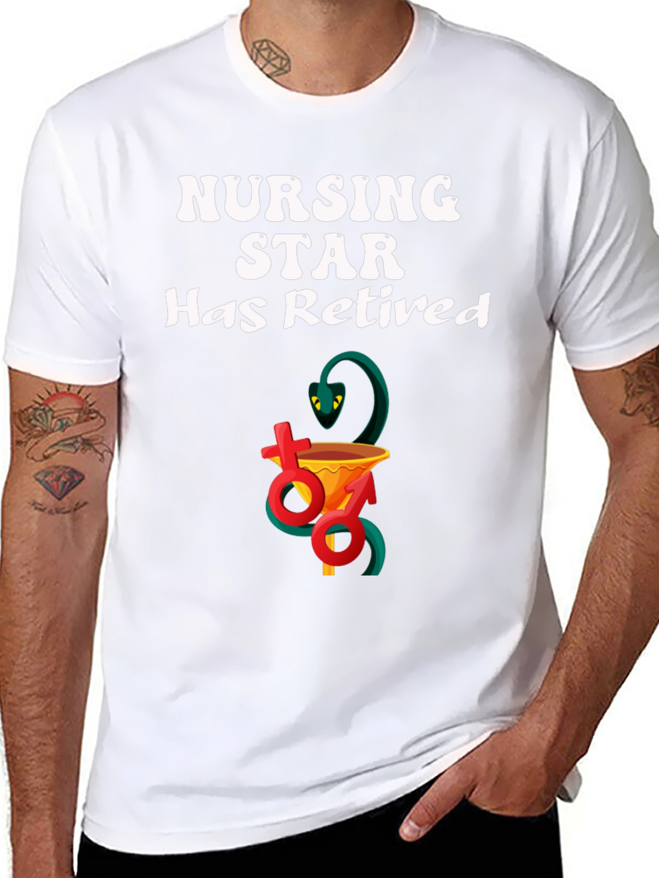 Retired Nursing Star T-Shirt