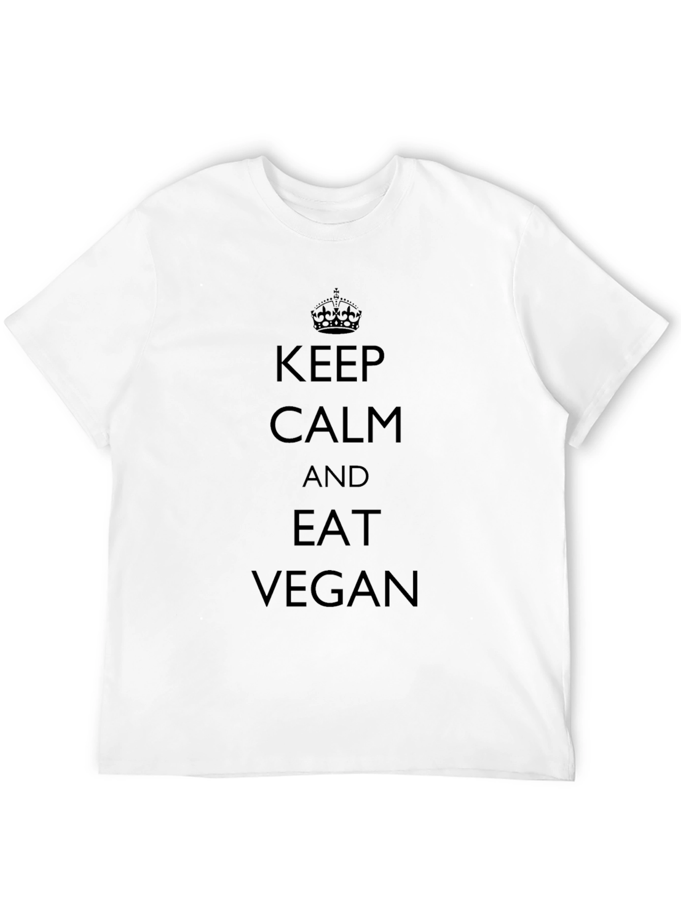 Keep Calm and Eat Vegan Black T-Shirt