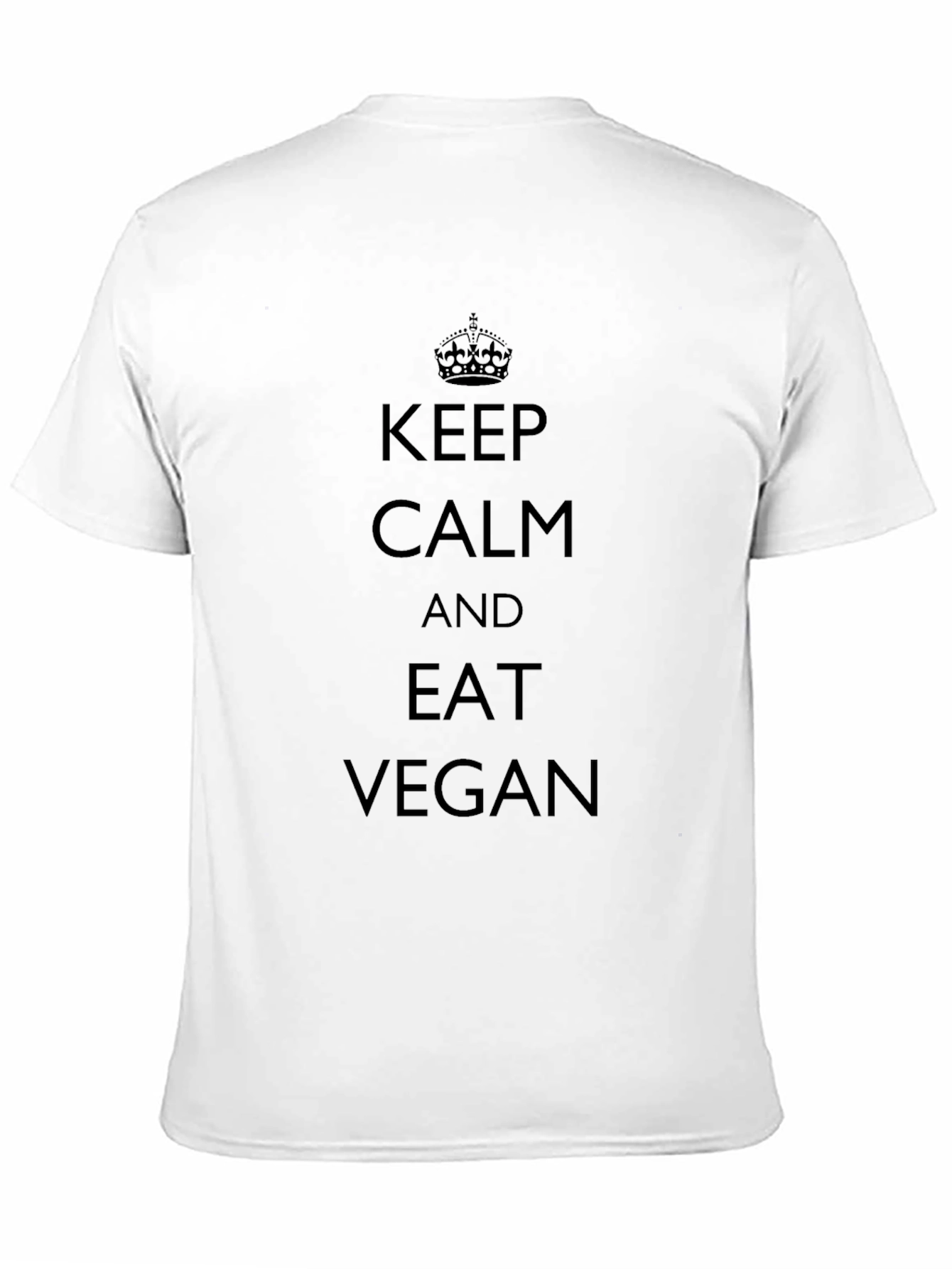 Keep Calm and Eat Vegan Black T-Shirt