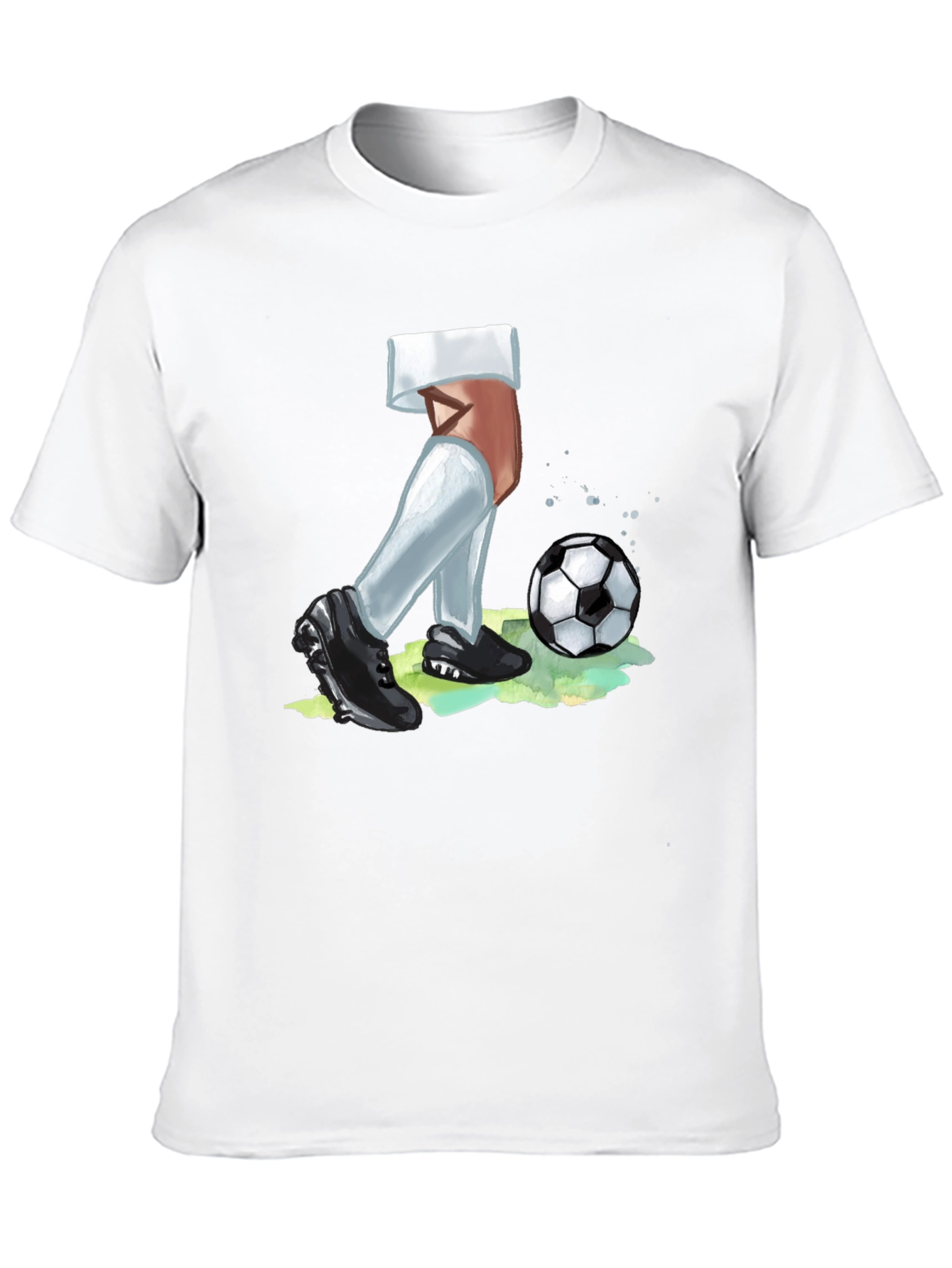 Soccer Player Graphic Tee - Black