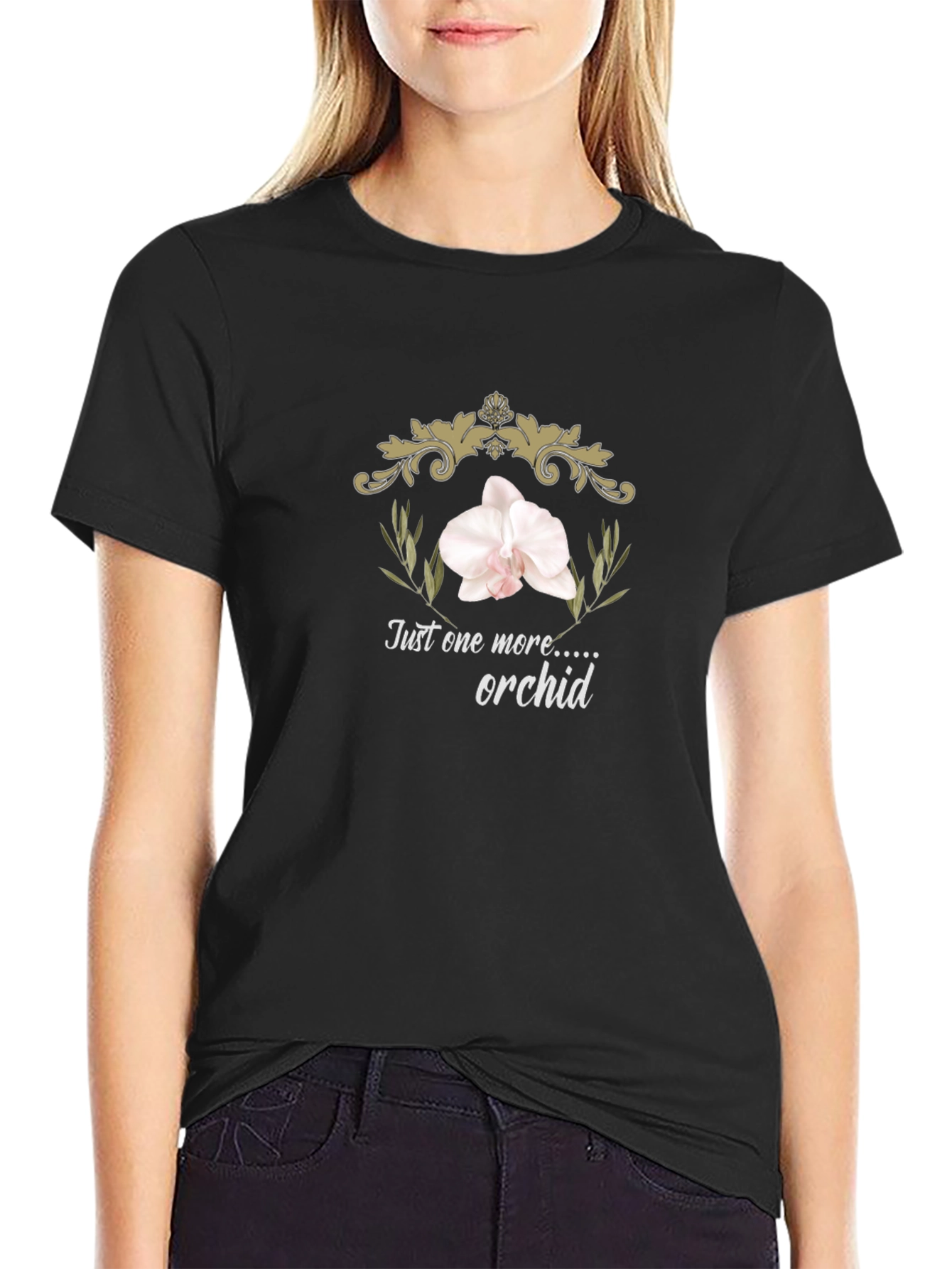 Just One More Orchid Graphic Tee