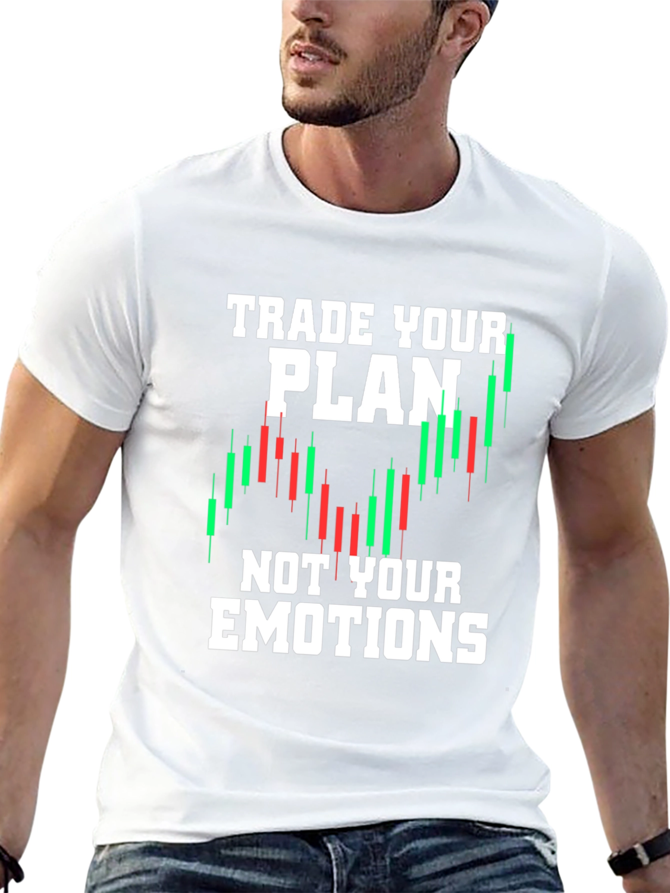 Traders Motto T-Shirt - Trade Your Plan Not Emotions