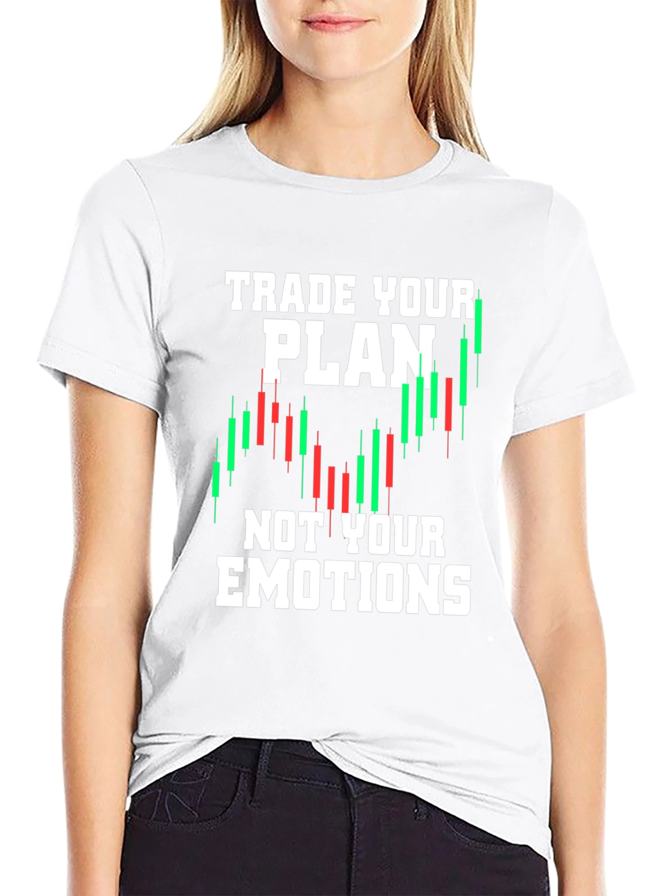 Traders Motto T-Shirt - Trade Your Plan Not Emotions