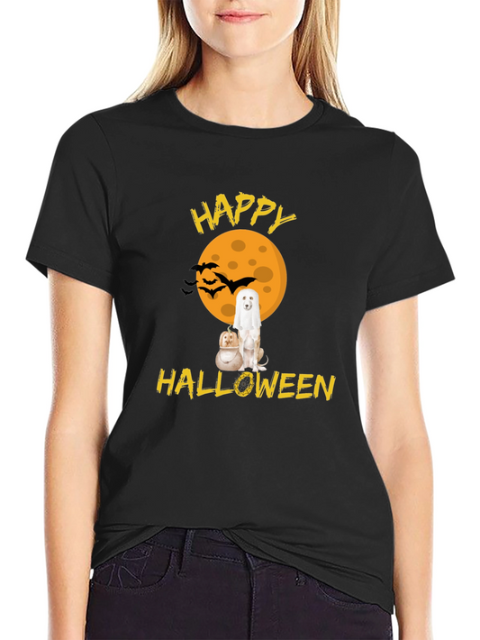 Happy Halloween Dog Ghost T-Shirt