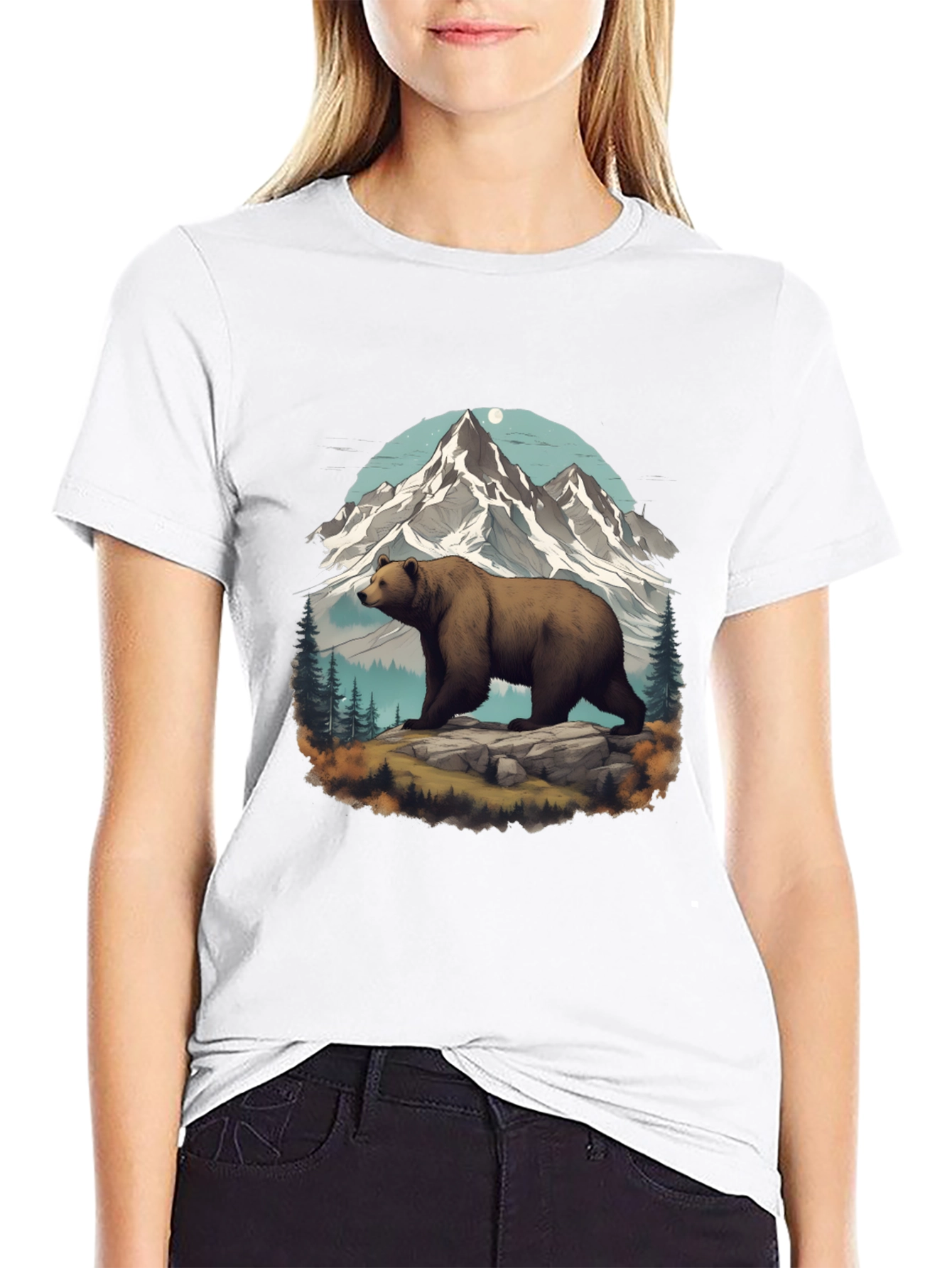 Bear & Mountain Graphic Tee